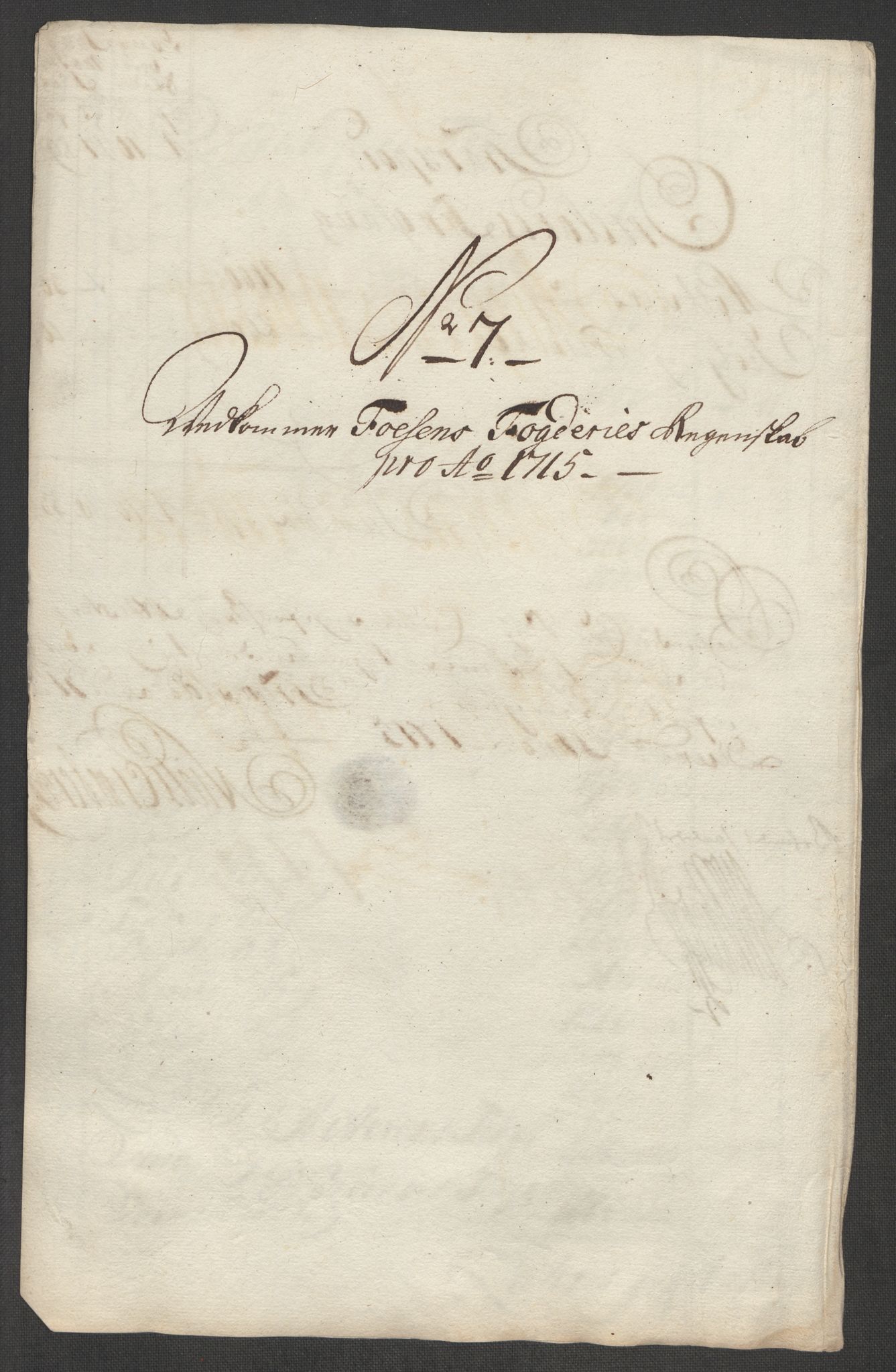 Rentekammeret inntil 1814, Reviderte regnskaper, Fogderegnskap, RA/EA-4092/R57/L3863: Fogderegnskap Fosen, 1715, s. 117