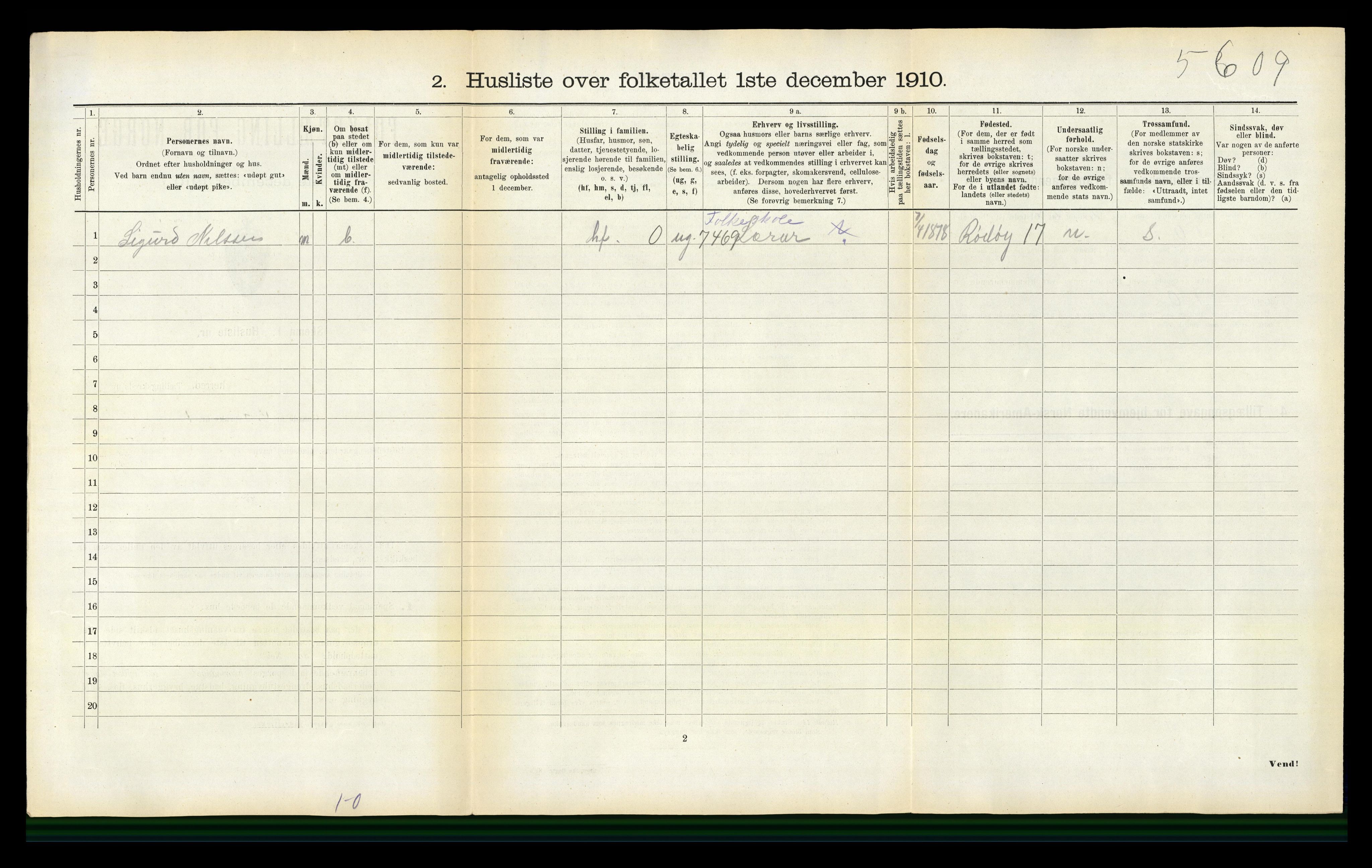 RA, Folketelling 1910 for 1636 Meldal herred, 1910, s. 940