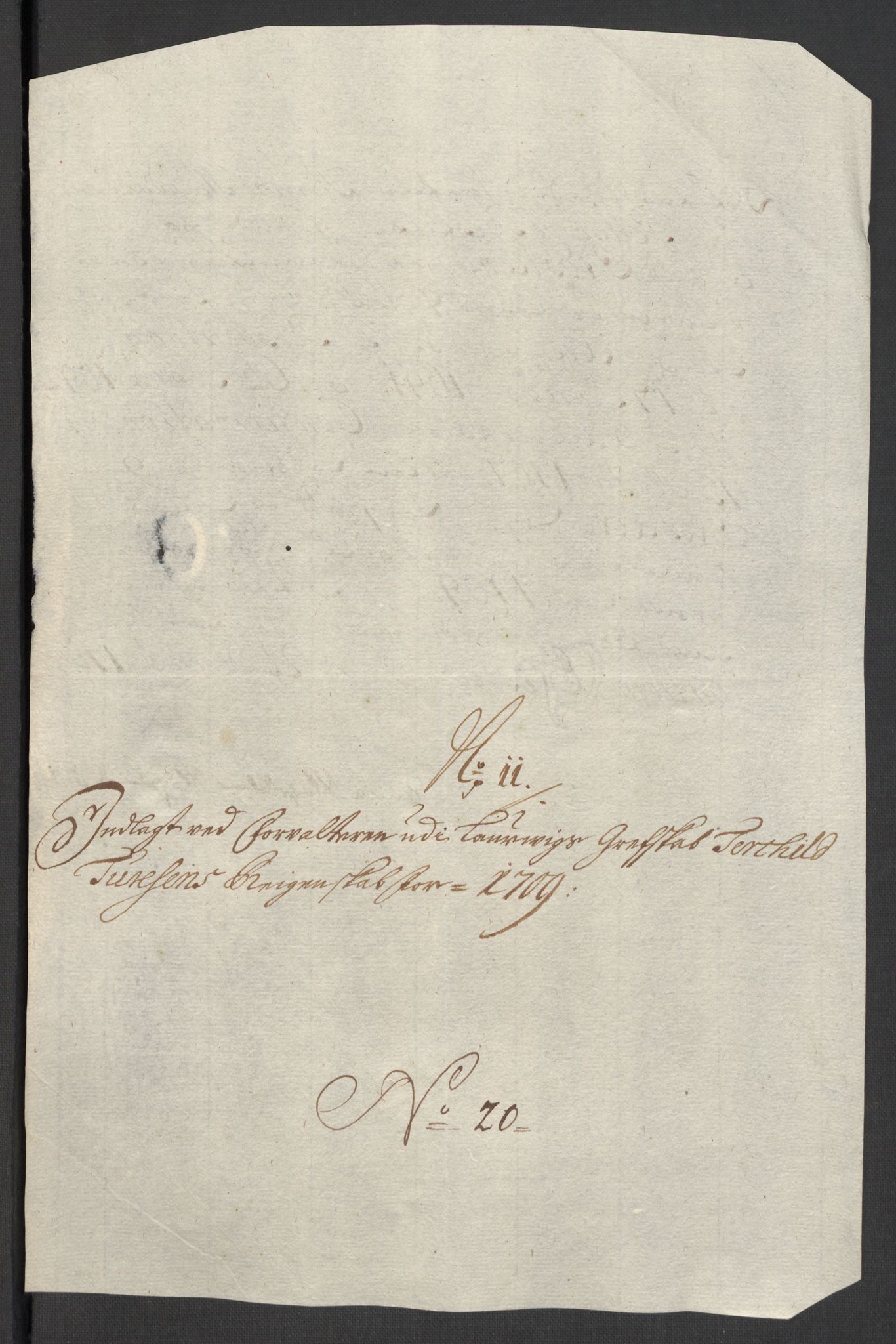 Rentekammeret inntil 1814, Reviderte regnskaper, Fogderegnskap, RA/EA-4092/R33/L1981: Fogderegnskap Larvik grevskap, 1709-1710, s. 196