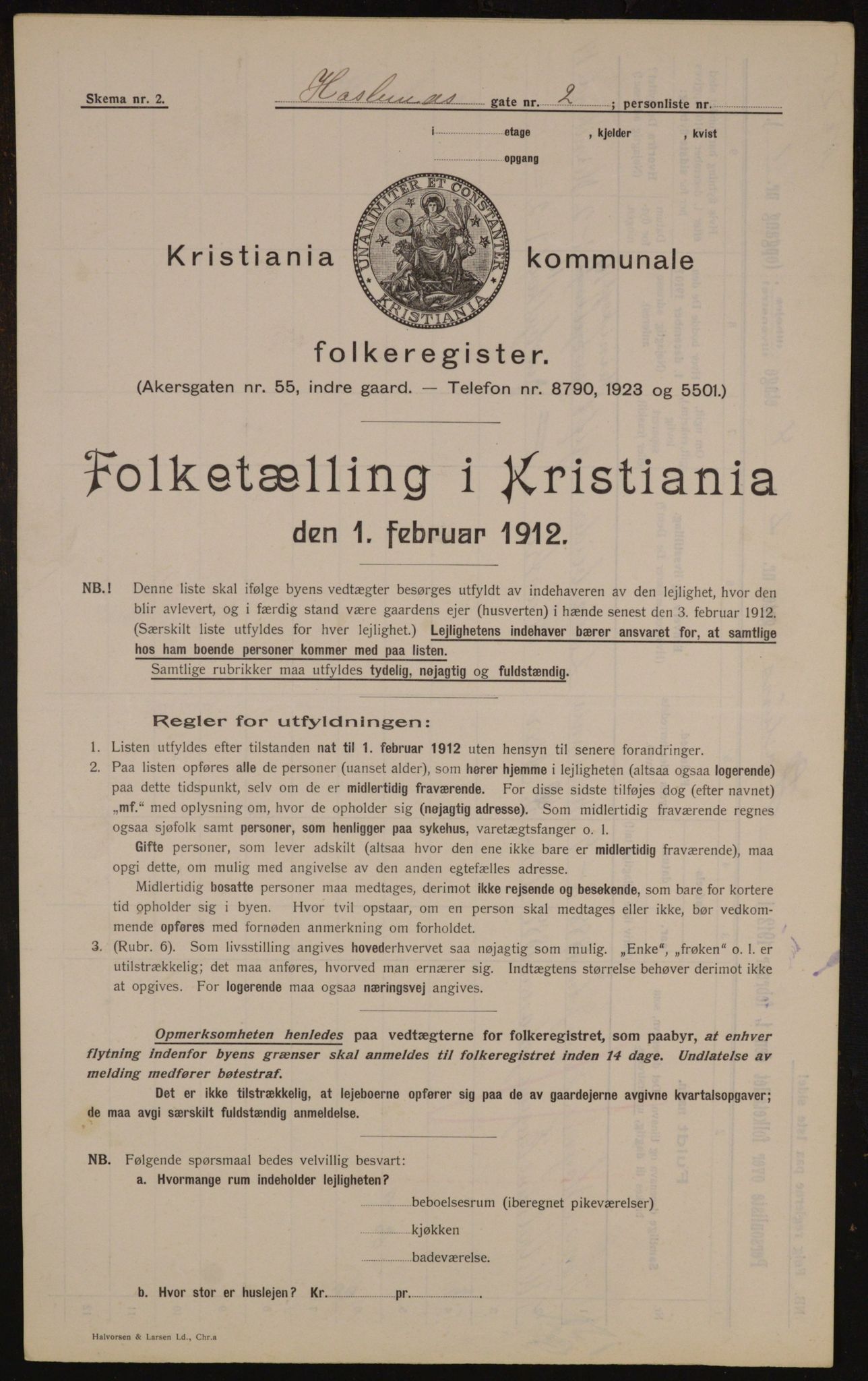 OBA, Kommunal folketelling 1.2.1912 for Kristiania, 1912, s. 35291