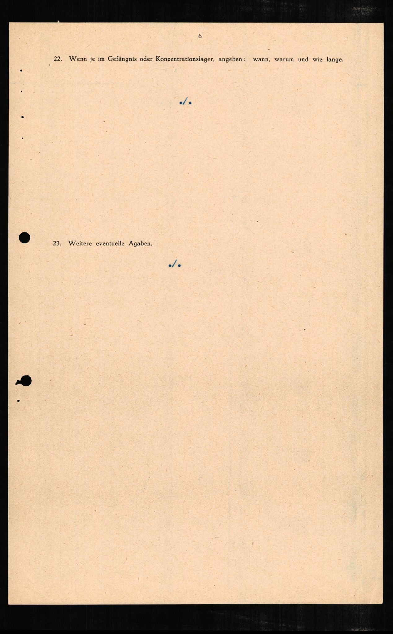 Forsvaret, Forsvarets overkommando II, AV/RA-RAFA-3915/D/Db/L0004: CI Questionaires. Tyske okkupasjonsstyrker i Norge. Tyskere., 1945-1946, s. 343