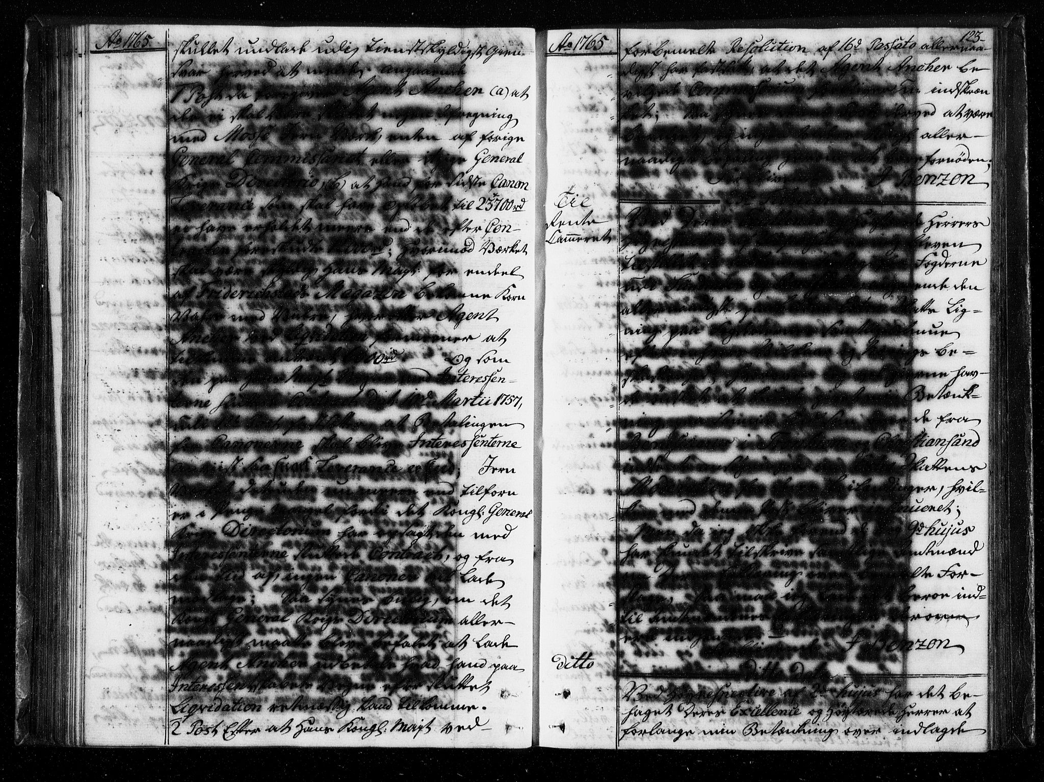 Stattholderembetet 1572-1771, AV/RA-EA-2870/Bf/L0004: Stattholderprotokoll (allmenn kopibok), 1764-1765, s. 122b-123a