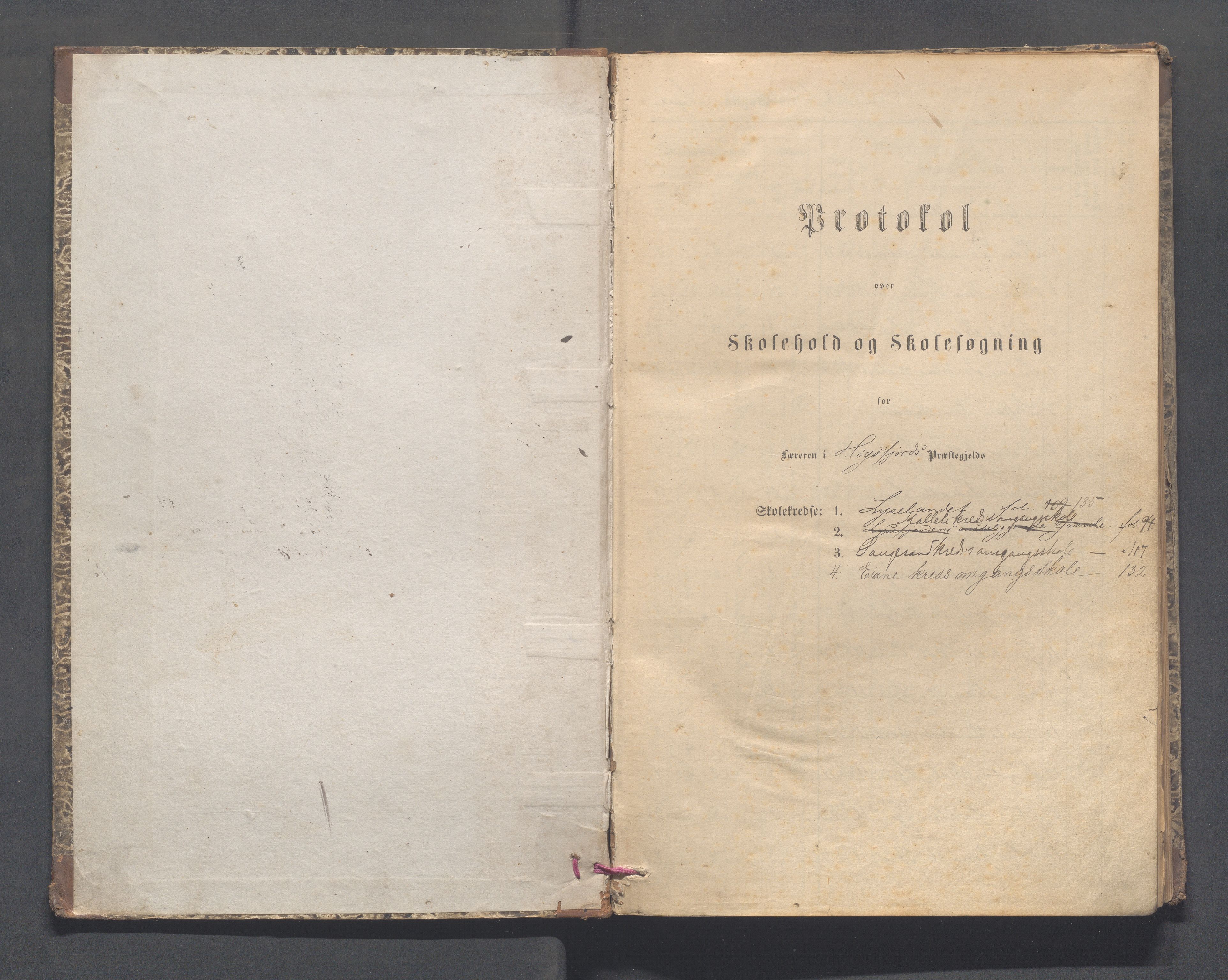 Forsand kommune - Lyse skole, IKAR/K-101613/H/L0001: Skoleprotokoll - Lyselandet, Indre Lysefjords enslige gårder, Kalleli omgangsskole, Songesand, Eiane, 1877-1894