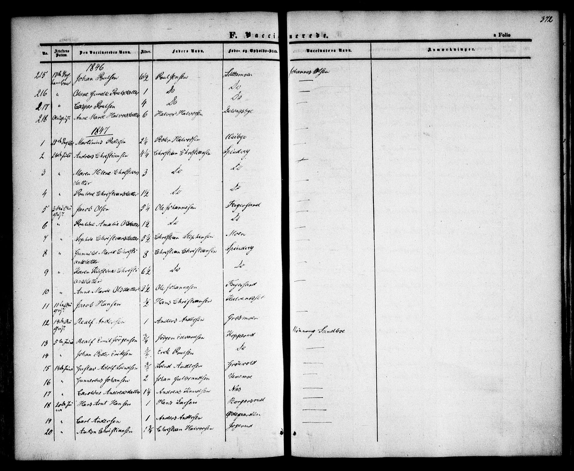 Høland prestekontor Kirkebøker, SAO/A-10346a/F/Fa/L0009: Ministerialbok nr. I 9, 1846-1853, s. 372