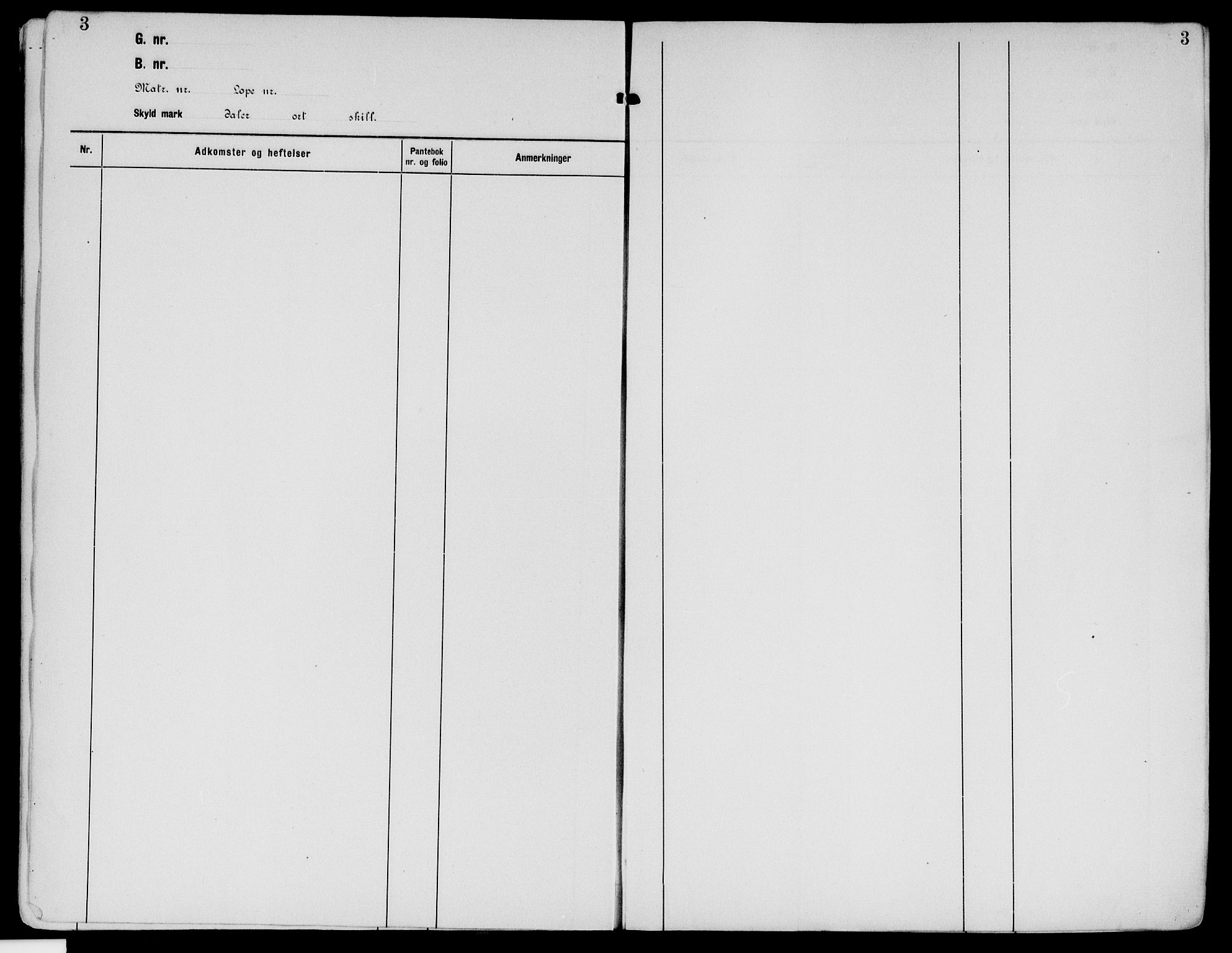 Sør-Østerdal sorenskriveri, SAH/TING-018/H/Ha/Haa/L0019: Panteregister nr. 1, 1922-1954, s. 3