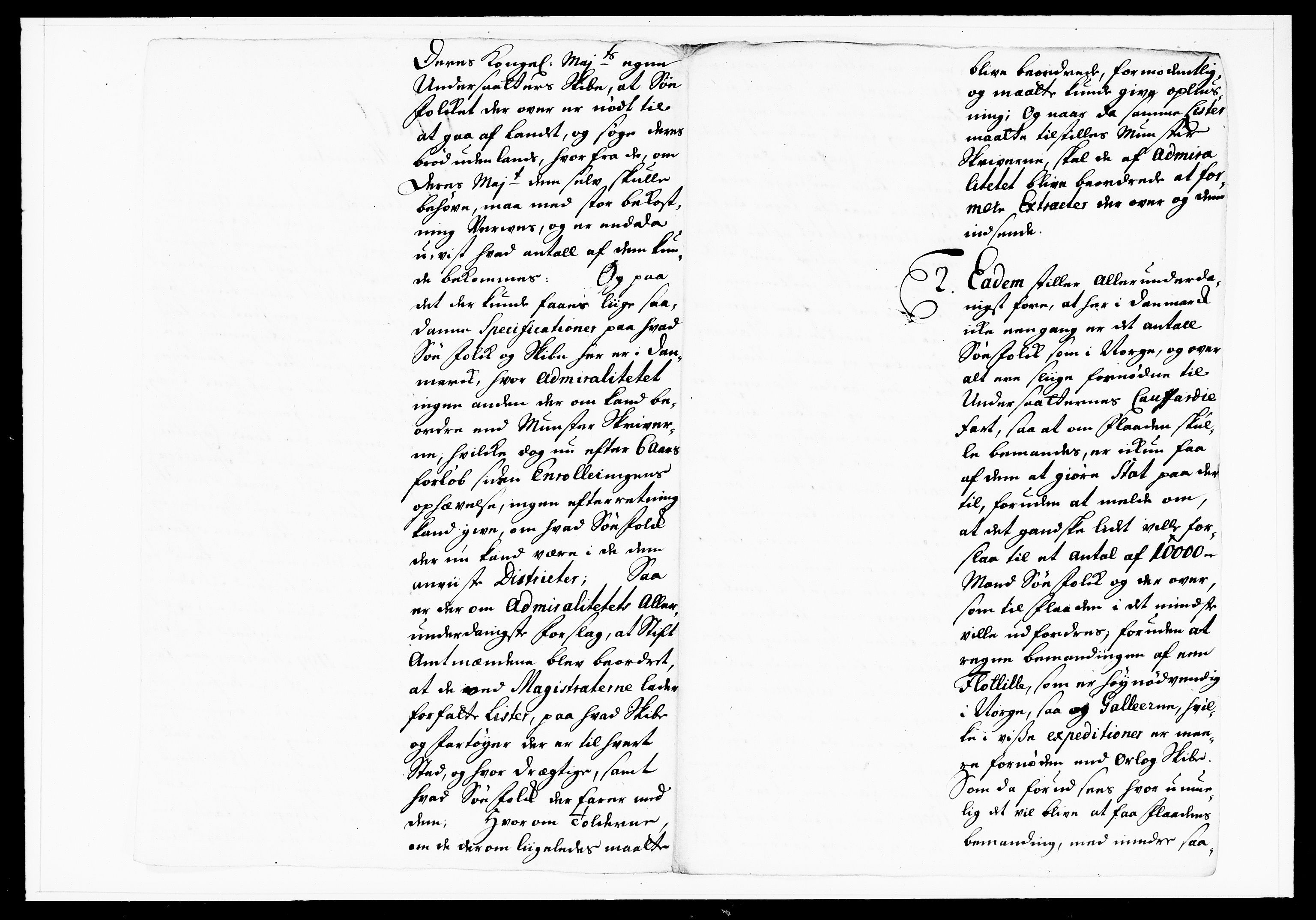 Krigskollegiet, Krigskancelliet, DRA/A-0006/-/1103-1107: Refererede sager, 1732, s. 246