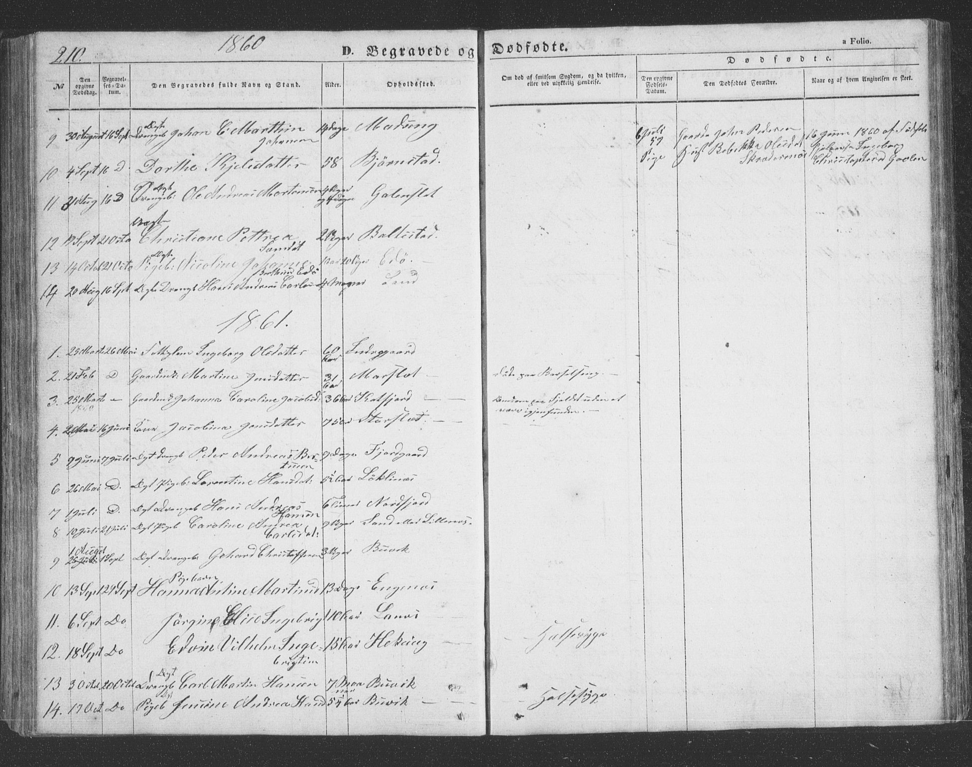 Lenvik sokneprestembete, AV/SATØ-S-1310/H/Ha/Hab/L0020klokker: Klokkerbok nr. 20, 1855-1883, s. 210