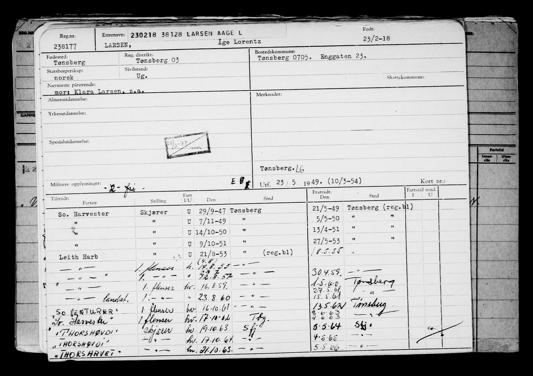 Direktoratet for sjømenn, AV/RA-S-3545/G/Gb/L0155: Hovedkort, 1918, s. 692