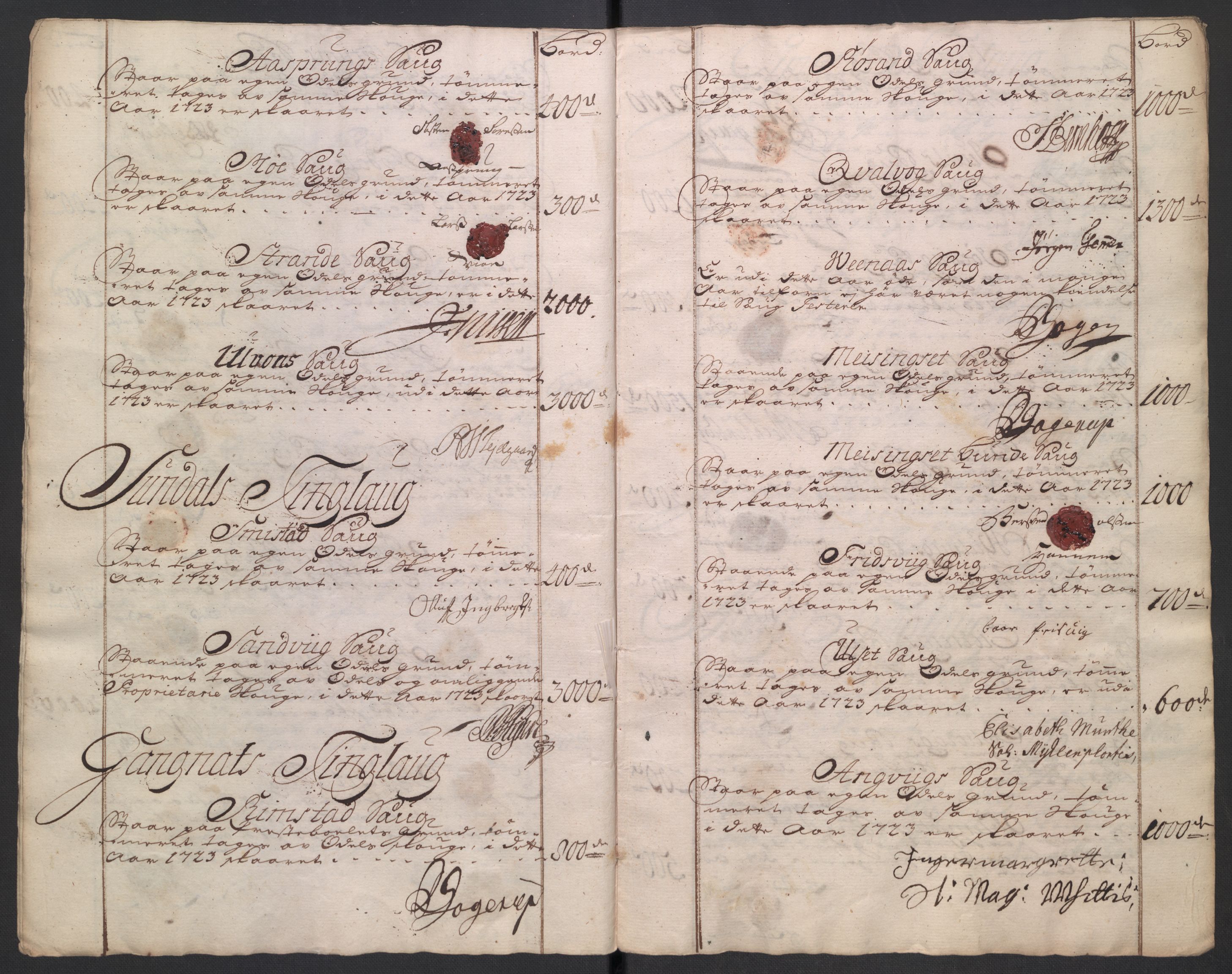 Rentekammeret inntil 1814, Reviderte regnskaper, Fogderegnskap, RA/EA-4092/R56/L3756: Fogderegnskap Nordmøre, 1723, s. 111