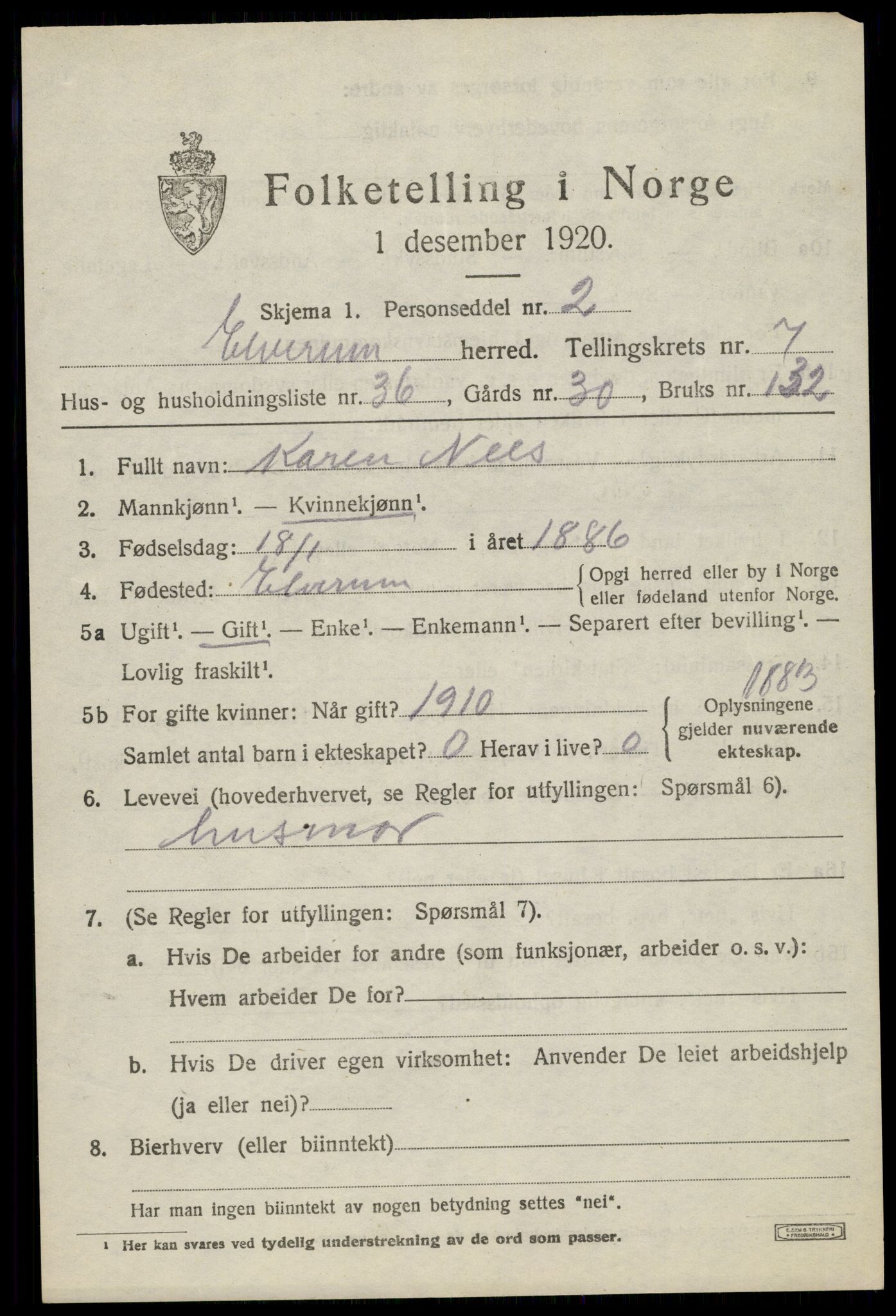 SAH, Folketelling 1920 for 0427 Elverum herred, 1920, s. 11394