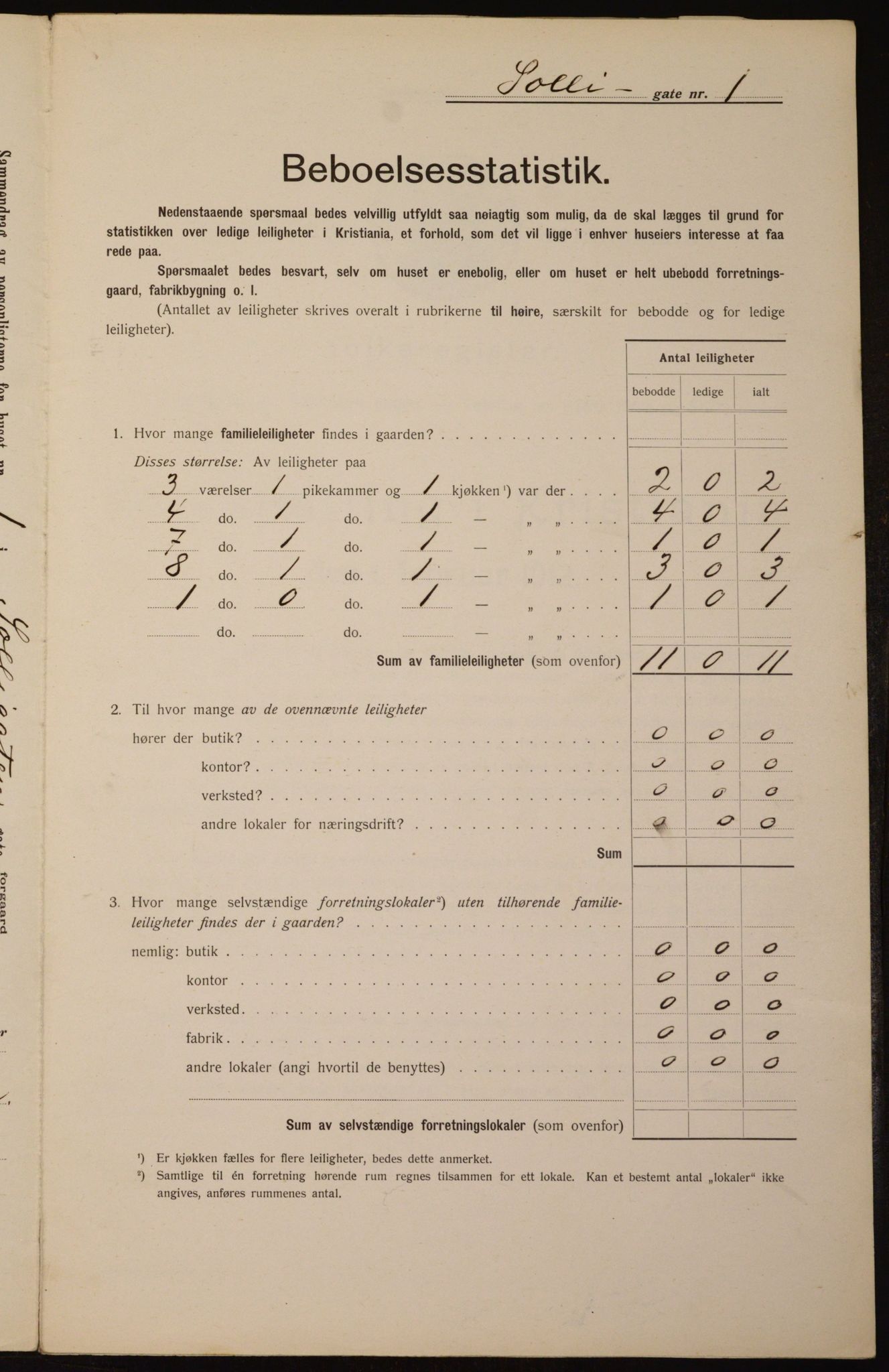 OBA, Kommunal folketelling 1.2.1912 for Kristiania, 1912, s. 99938