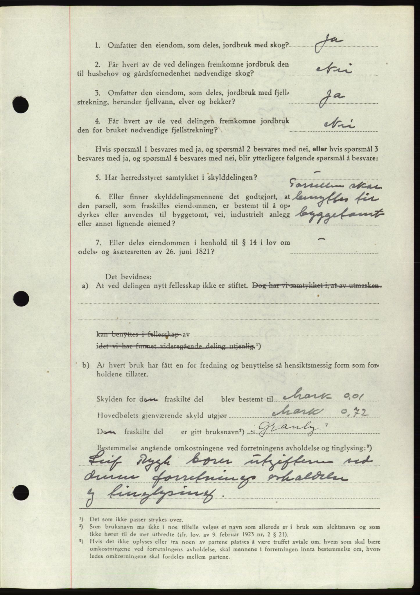 Søre Sunnmøre sorenskriveri, AV/SAT-A-4122/1/2/2C/L0076: Pantebok nr. 2A, 1943-1944, Dagboknr: 985/1944