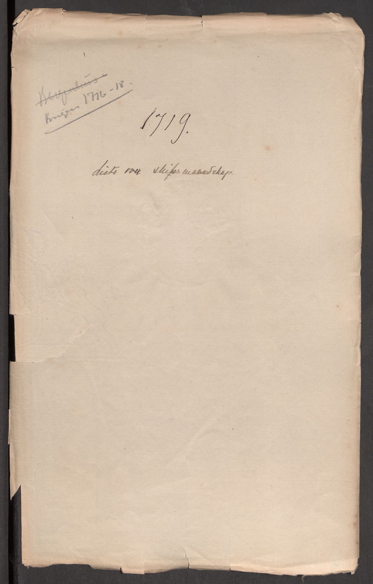 Kommanderende general (KG I) med Det norske krigsdirektorium, AV/RA-EA-5419/E/Eb/L0001: Ruller over noen kompanier som tjenestegjorde på flåten, 1712-1721, s. 581