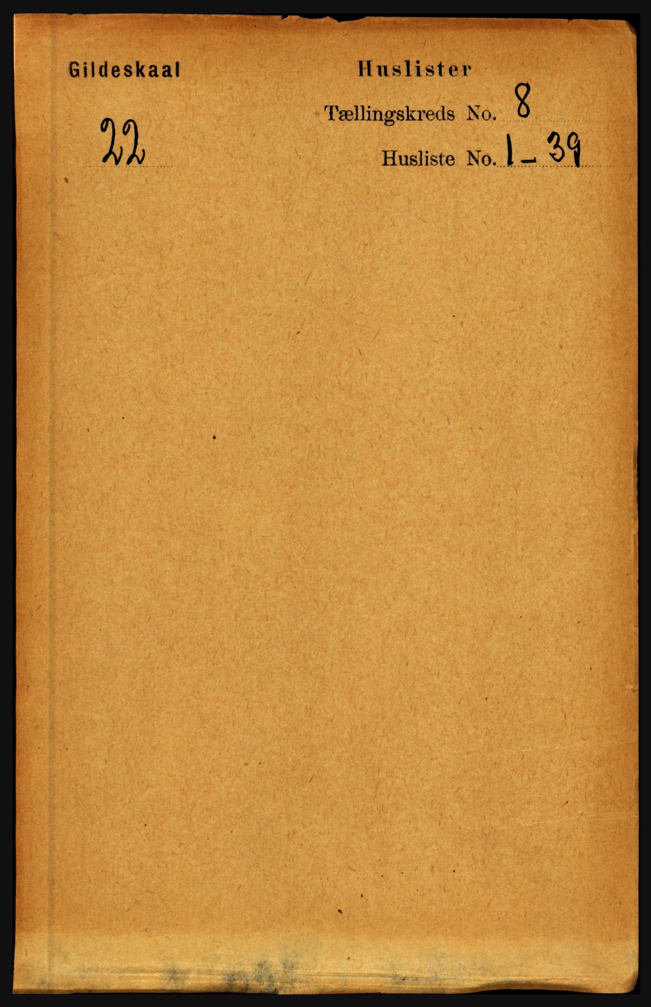 RA, Folketelling 1891 for 1838 Gildeskål herred, 1891, s. 2423
