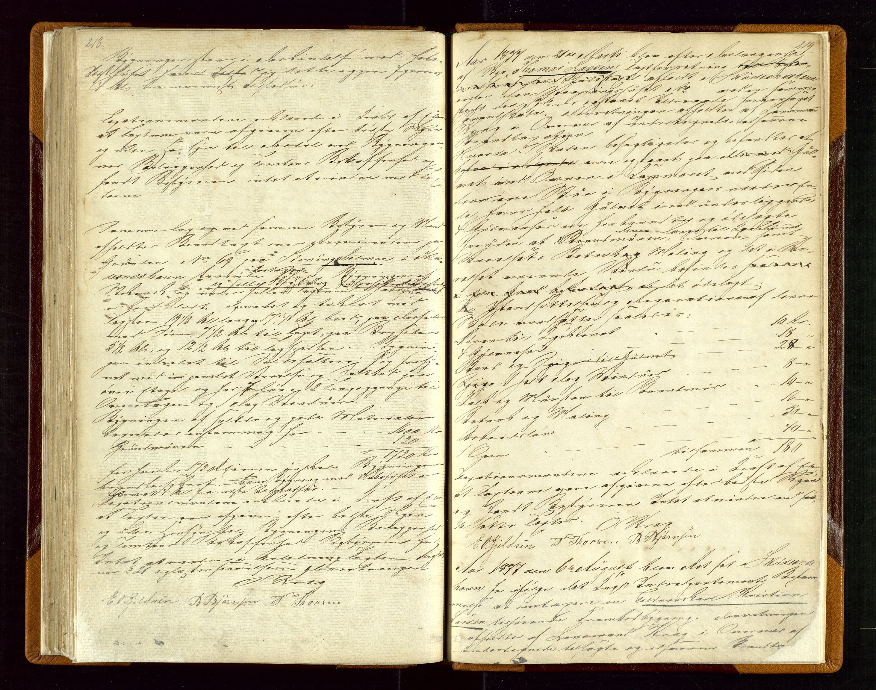 Skudenes lensmannskontor, AV/SAST-A-100444/Goa/L0002: Branntakstprotokoll, 1861-1877, s. 218-219