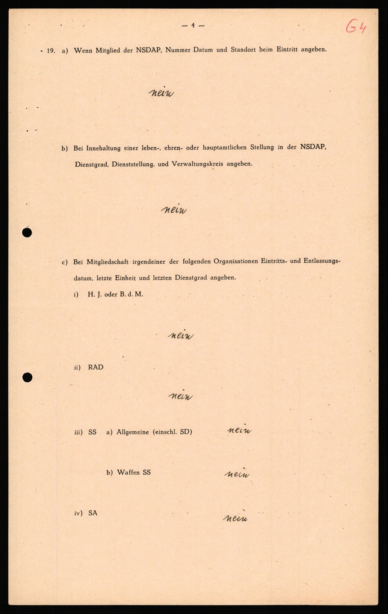 Forsvaret, Forsvarets overkommando II, AV/RA-RAFA-3915/D/Db/L0038: CI Questionaires. Tyske okkupasjonsstyrker i Norge. Østerrikere., 1945-1946, s. 380