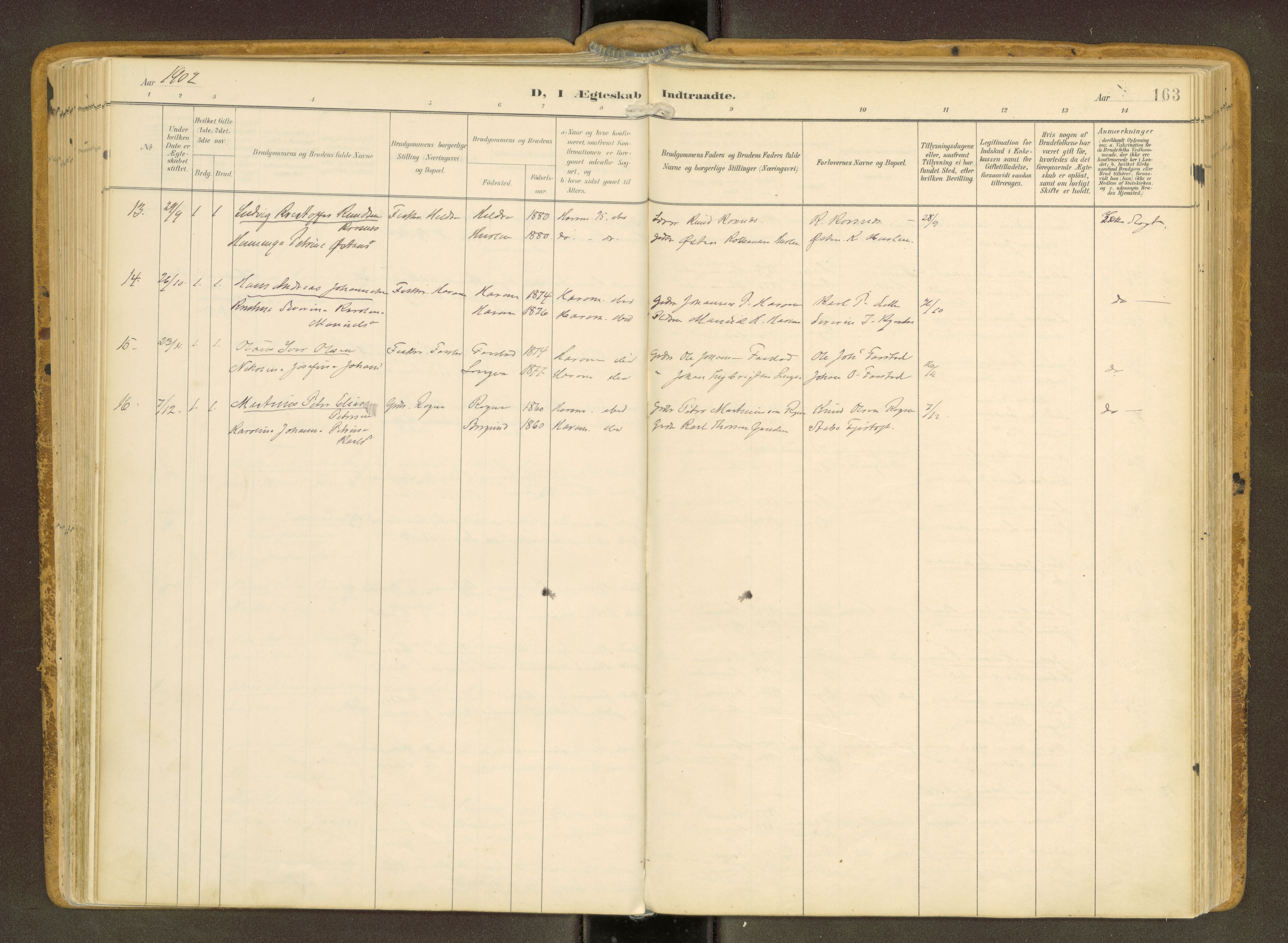 Ministerialprotokoller, klokkerbøker og fødselsregistre - Møre og Romsdal, SAT/A-1454/536/L0517: Ministerialbok nr. 536A--, 1897-1917, s. 163