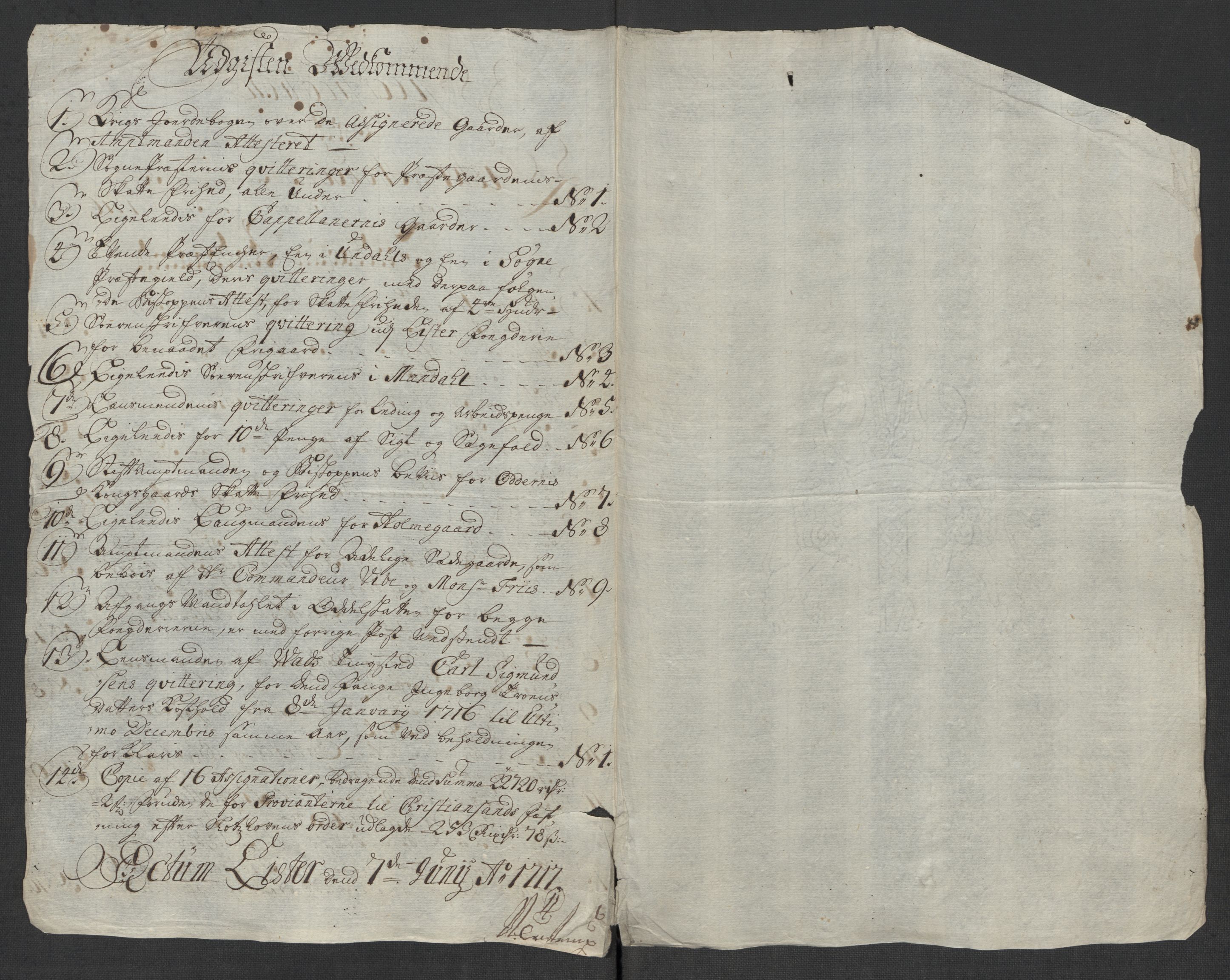 Rentekammeret inntil 1814, Reviderte regnskaper, Fogderegnskap, RA/EA-4092/R43/L2560: Fogderegnskap Lista og Mandal, 1716, s. 19