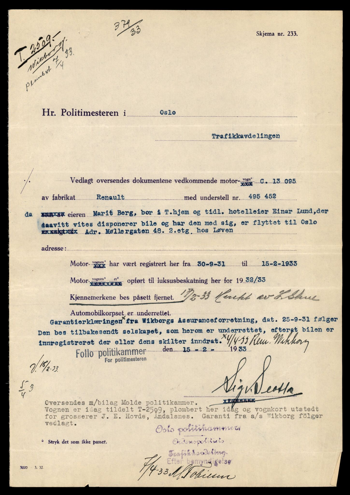 Møre og Romsdal vegkontor - Ålesund trafikkstasjon, AV/SAT-A-4099/F/Fe/L0044: Registreringskort for kjøretøy T 14205 - T 14319, 1927-1998, s. 2891