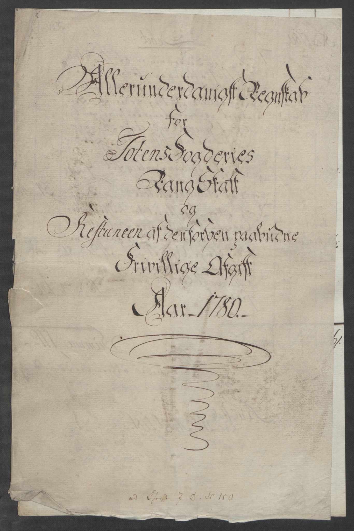 Rentekammeret inntil 1814, Reviderte regnskaper, Fogderegnskap, RA/EA-4092/R19/L1399: Fogderegnskap Toten, Hadeland og Vardal, 1762-1783, s. 513