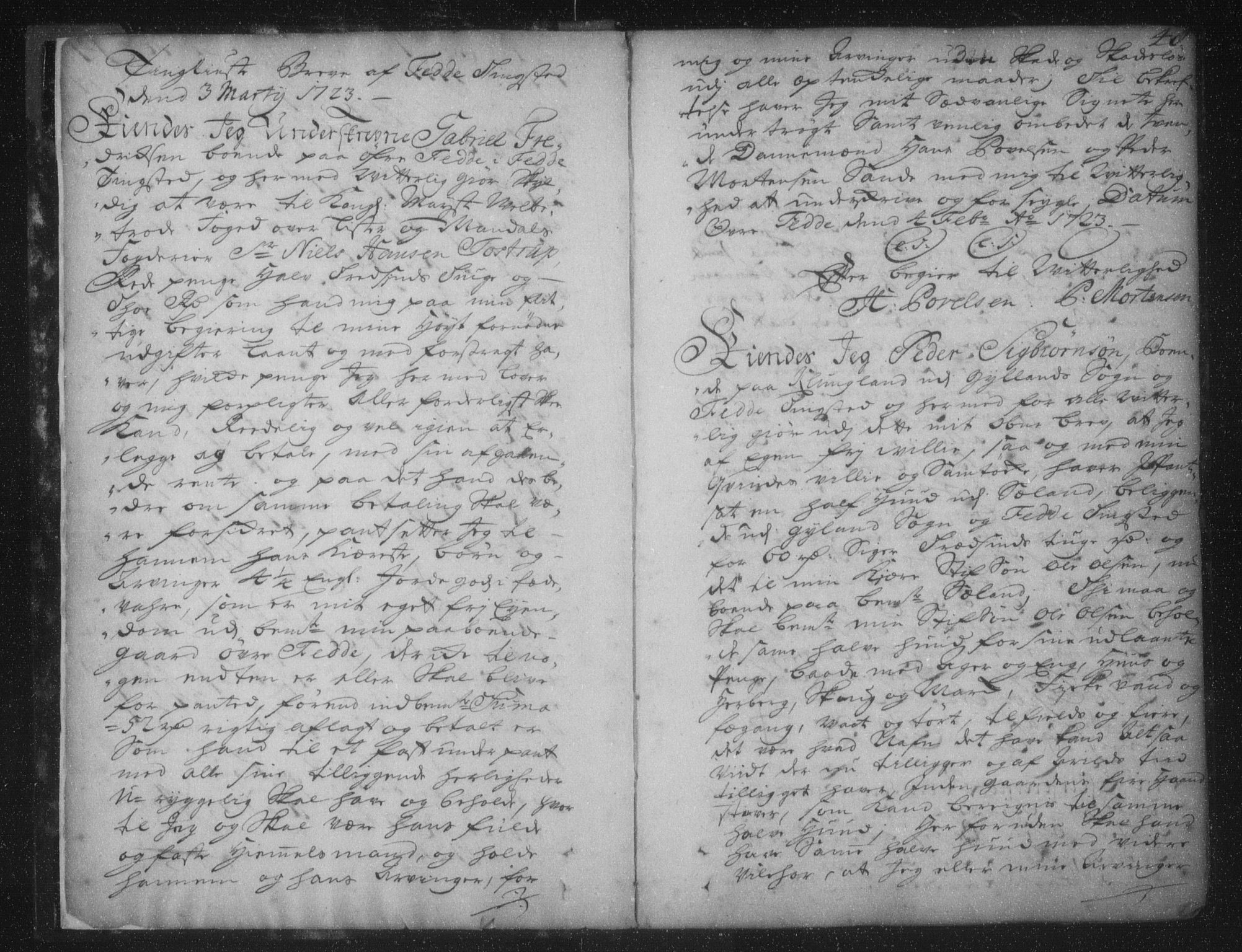 Lister sorenskriveri, SAK/1221-0003/G/Gb/L0001: Pantebok nr. 1, 1722-1725, s. 48