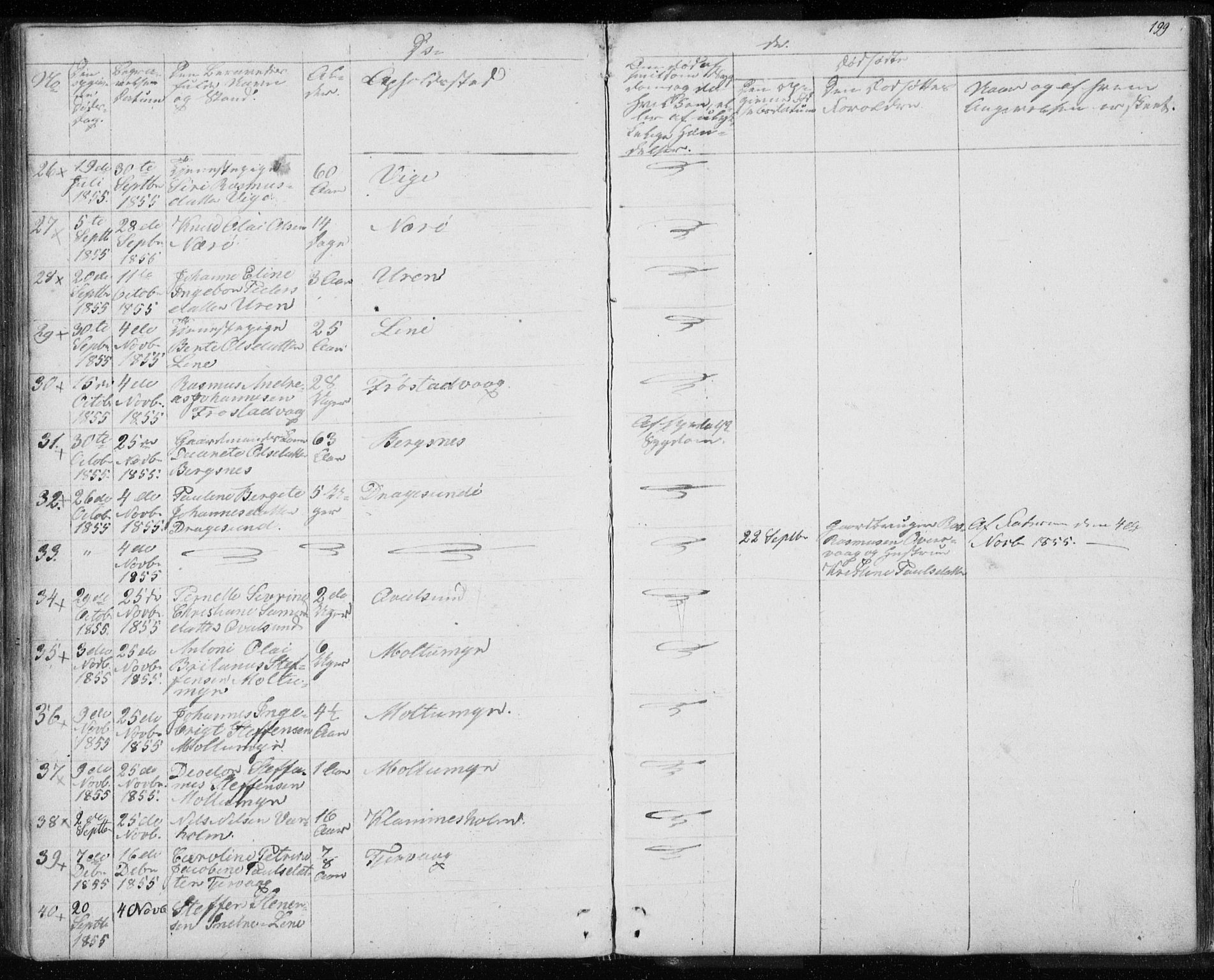 Ministerialprotokoller, klokkerbøker og fødselsregistre - Møre og Romsdal, AV/SAT-A-1454/507/L0079: Klokkerbok nr. 507C02, 1854-1877, s. 199