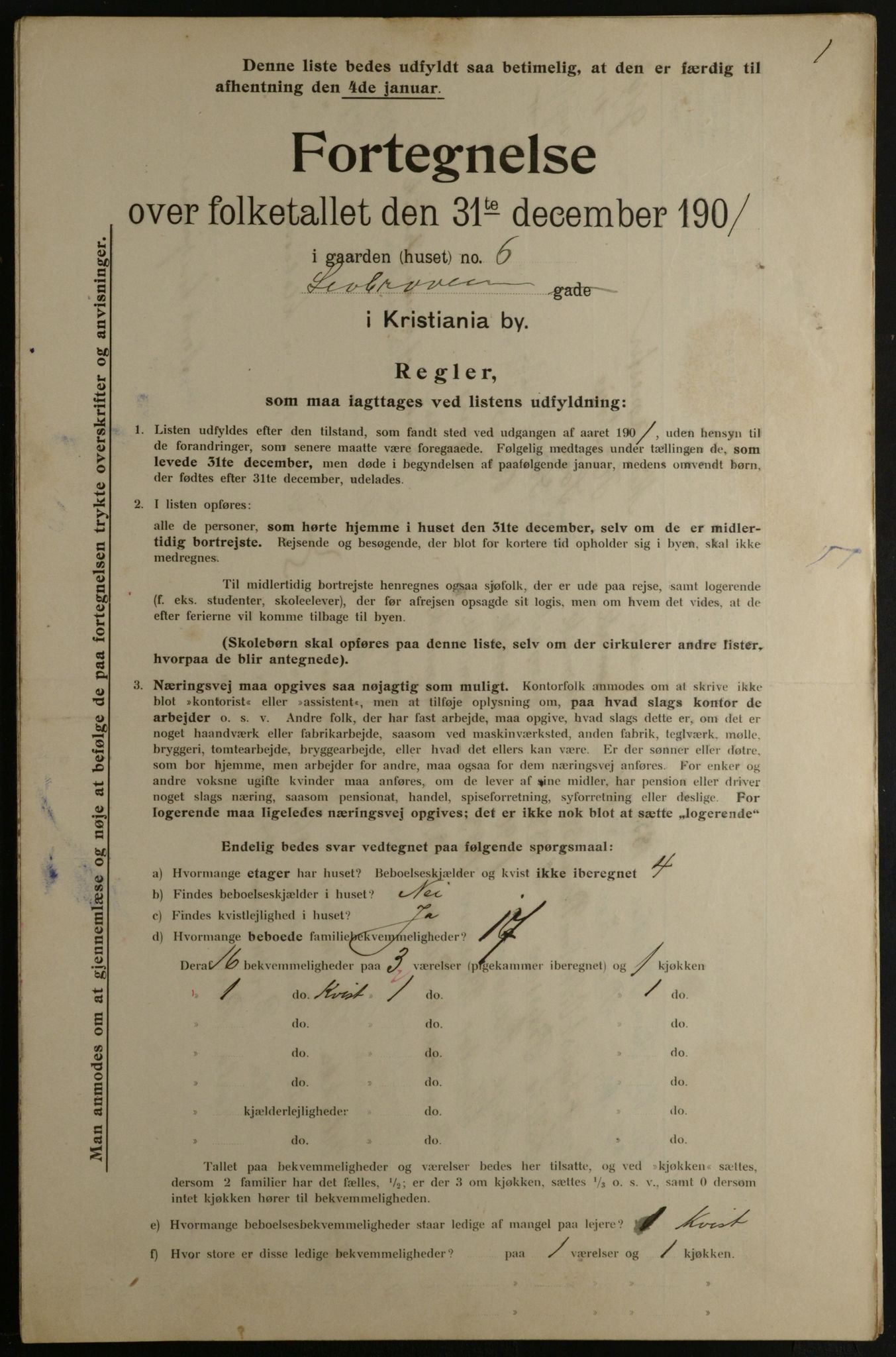 OBA, Kommunal folketelling 31.12.1901 for Kristiania kjøpstad, 1901, s. 8947