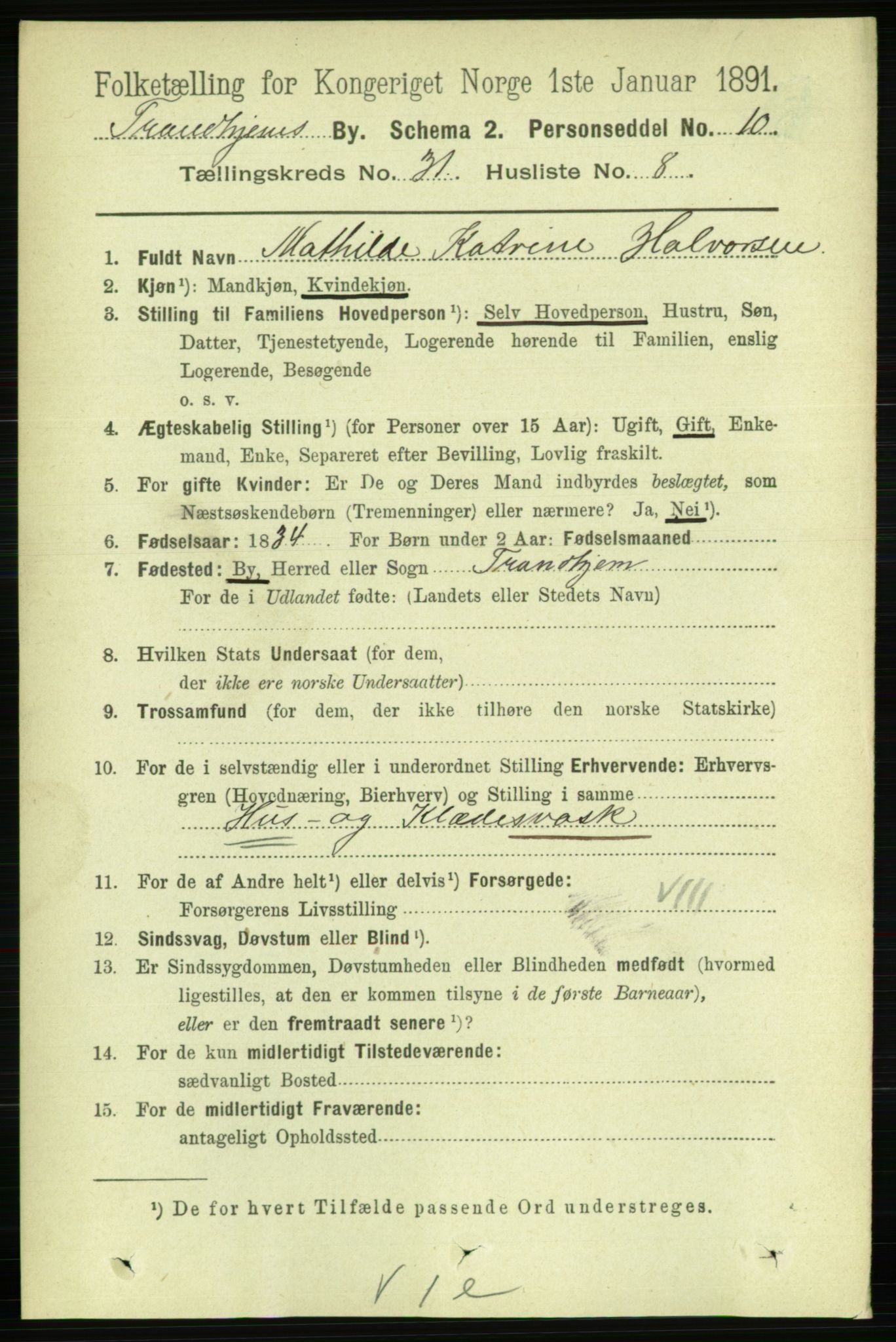 RA, Folketelling 1891 for 1601 Trondheim kjøpstad, 1891, s. 23282