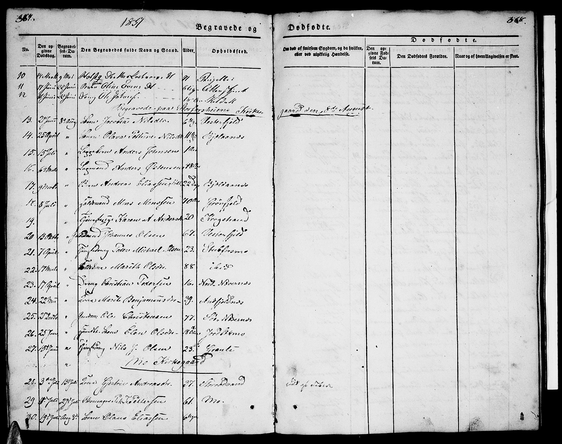 Ministerialprotokoller, klokkerbøker og fødselsregistre - Nordland, AV/SAT-A-1459/827/L0413: Klokkerbok nr. 827C02, 1842-1852, s. 367-368