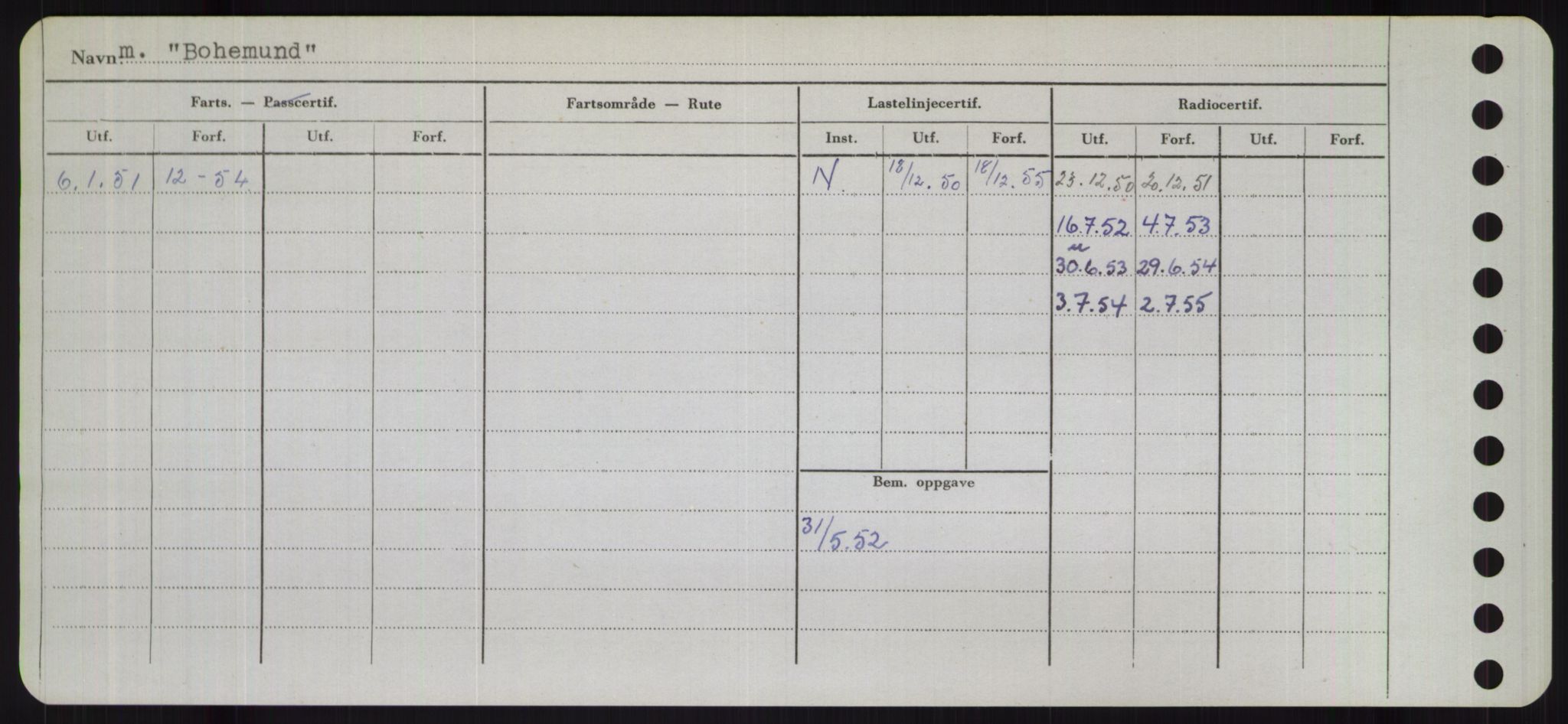 Sjøfartsdirektoratet med forløpere, Skipsmålingen, RA/S-1627/H/Hb/L0001: Fartøy, A-D, s. 296