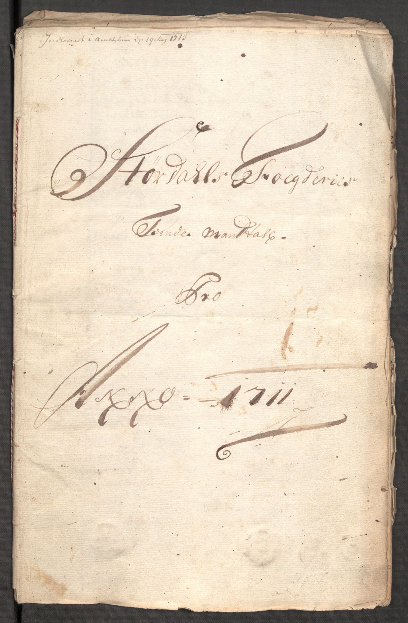 Rentekammeret inntil 1814, Reviderte regnskaper, Fogderegnskap, RA/EA-4092/R62/L4201: Fogderegnskap Stjørdal og Verdal, 1711, s. 281