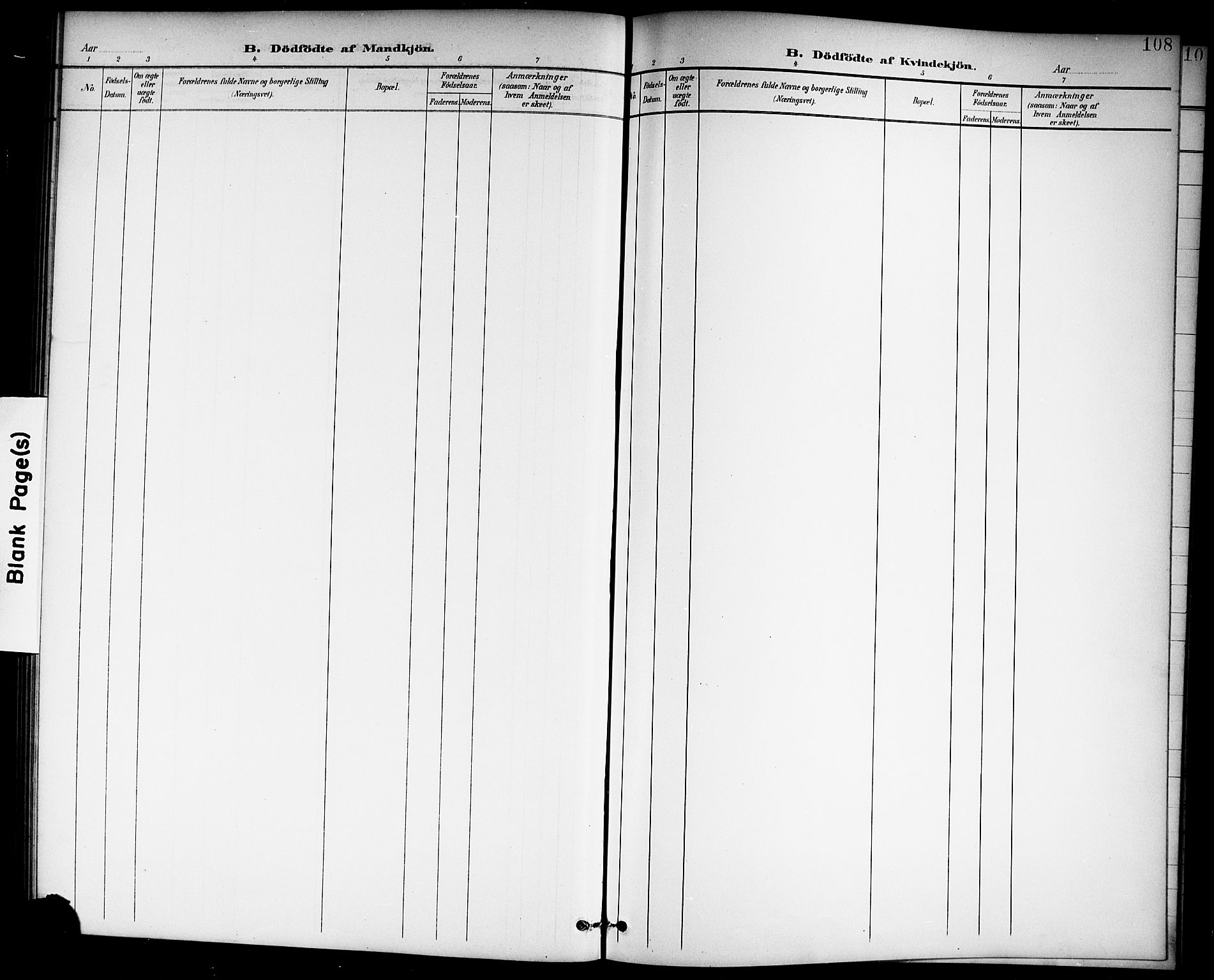 Hol kirkebøker, SAKO/A-227/G/Ga/L0001: Klokkerbok nr. I 1, 1900-1919, s. 108