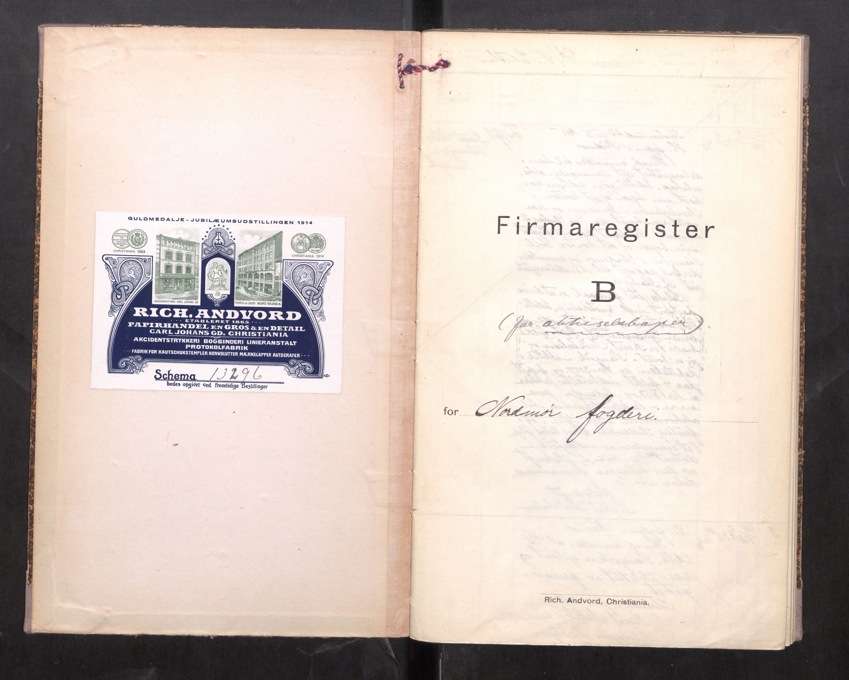 Nordmøre sorenskriveri, SAT/A-4132/3/J/Ja/Jaa/L0005: Firmaregister B-2, 1915-1924, s. 2
