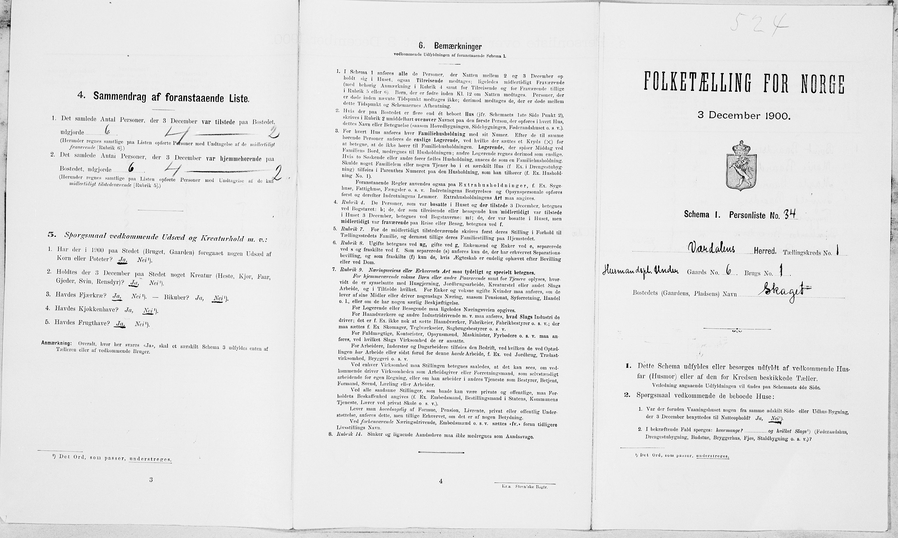 SAT, Folketelling 1900 for 1721 Verdal herred, 1900, s. 211