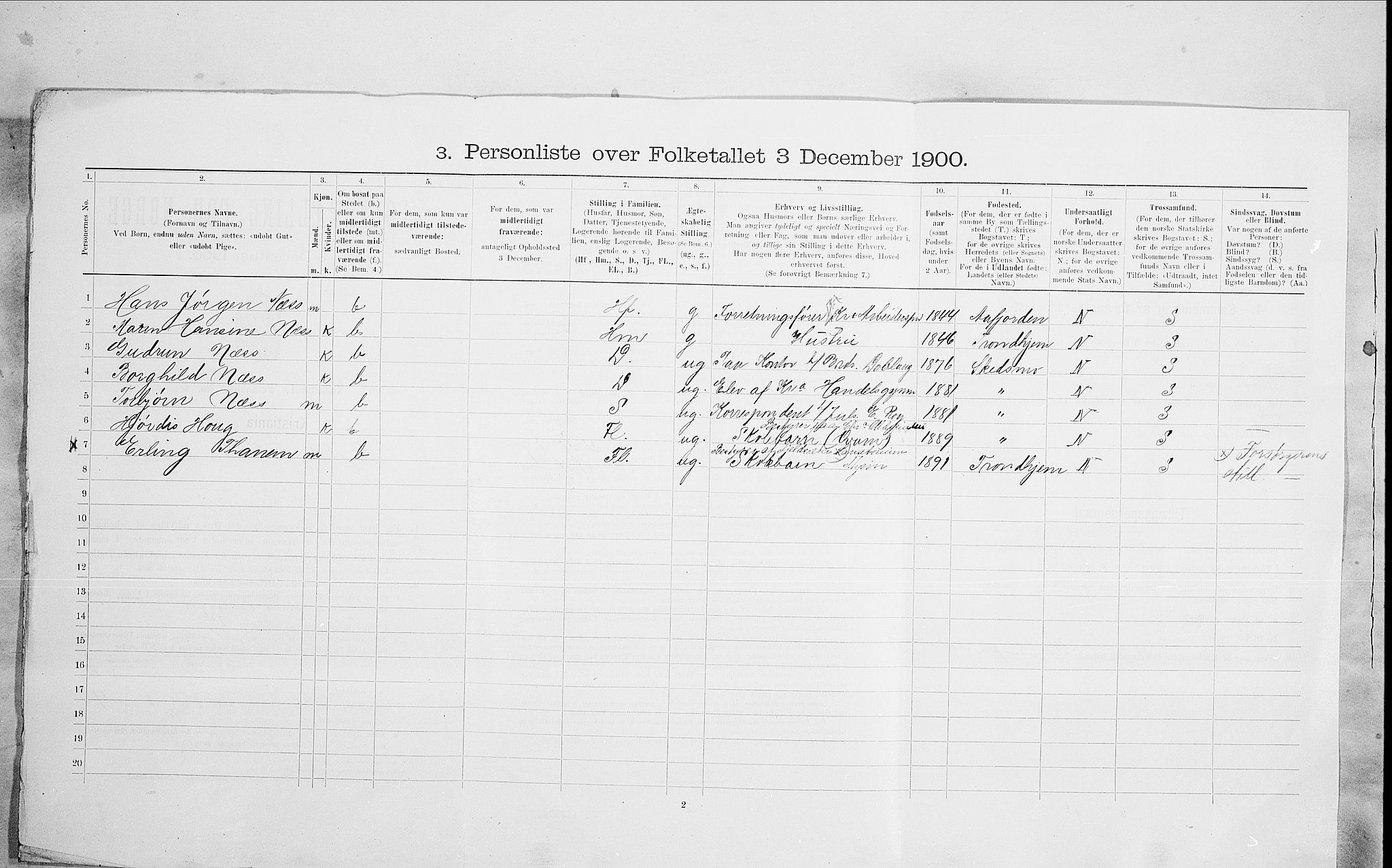 SAO, Folketelling 1900 for 0301 Kristiania kjøpstad, 1900, s. 85192