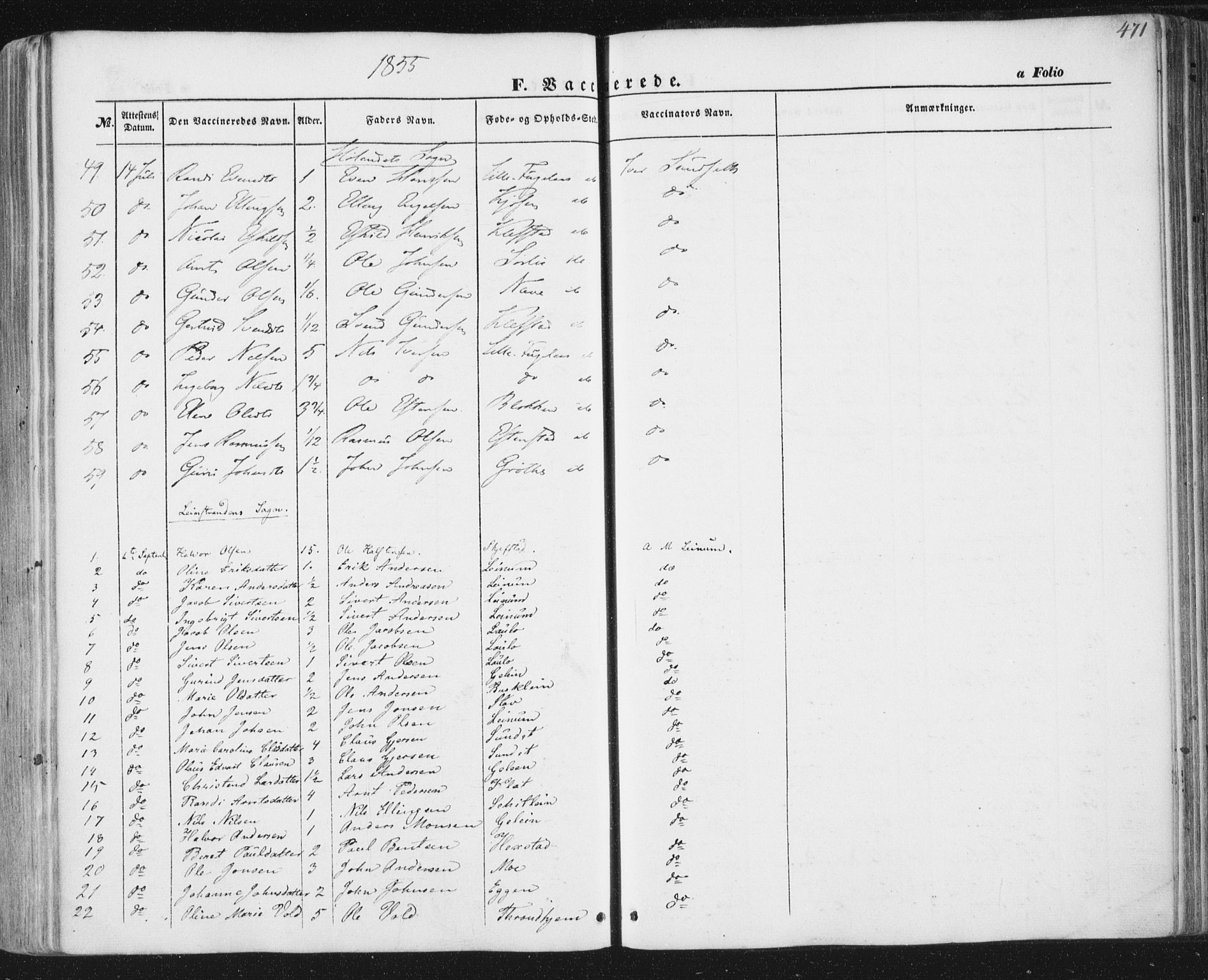 Ministerialprotokoller, klokkerbøker og fødselsregistre - Sør-Trøndelag, SAT/A-1456/691/L1076: Ministerialbok nr. 691A08, 1852-1861, s. 471