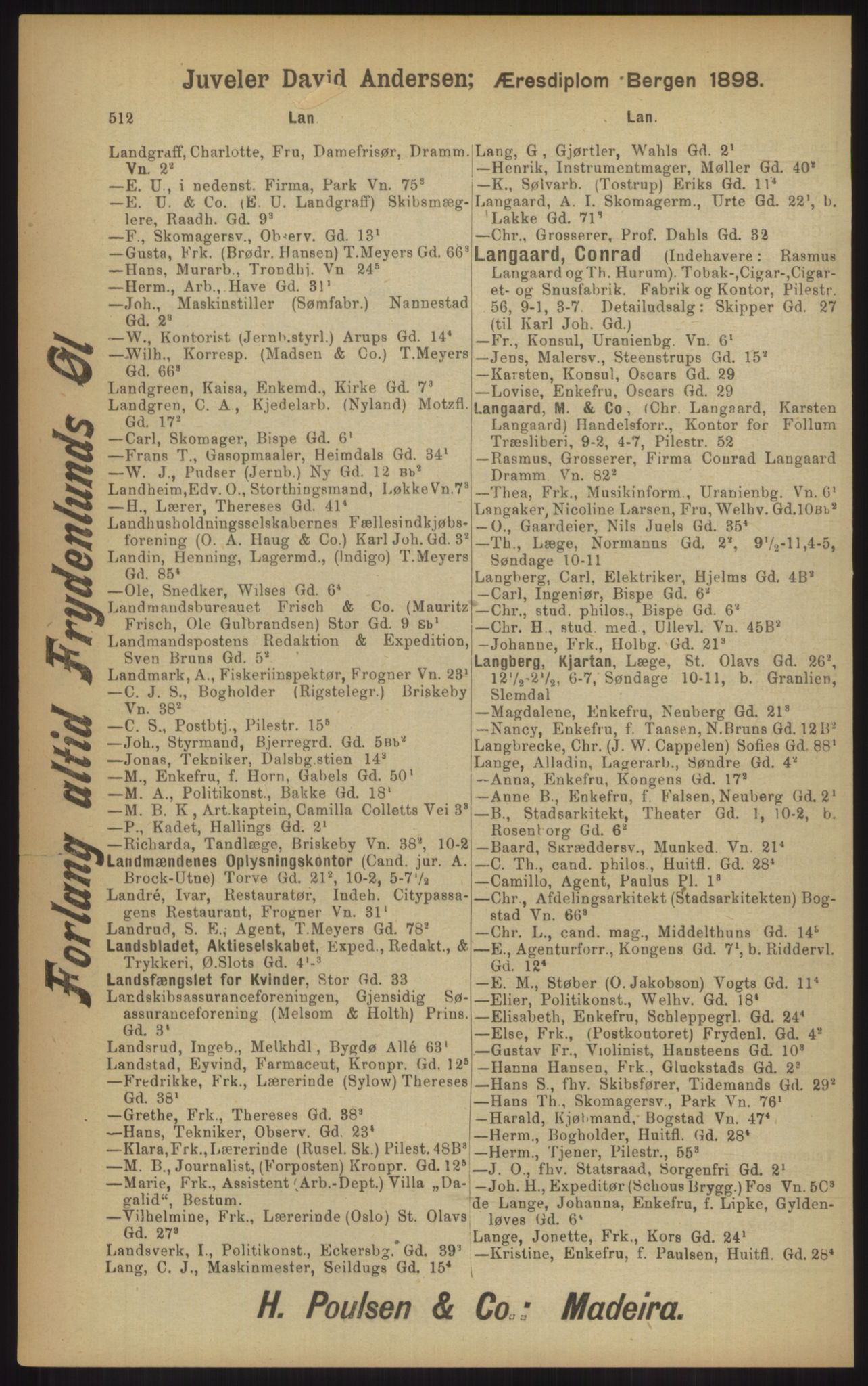 Kristiania/Oslo adressebok, PUBL/-, 1902, s. 512