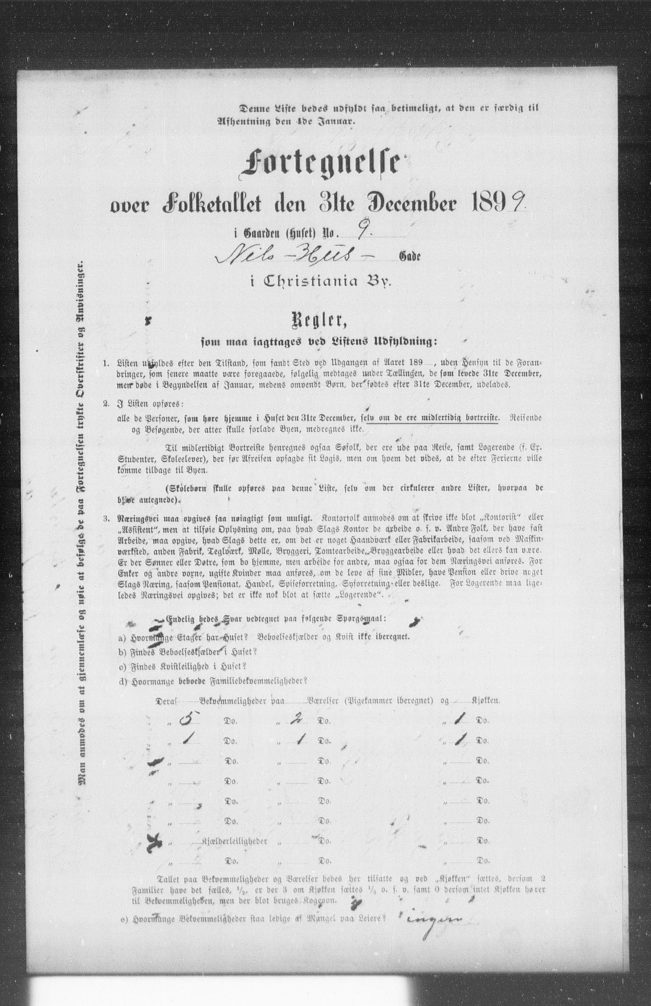 OBA, Kommunal folketelling 31.12.1899 for Kristiania kjøpstad, 1899, s. 9104