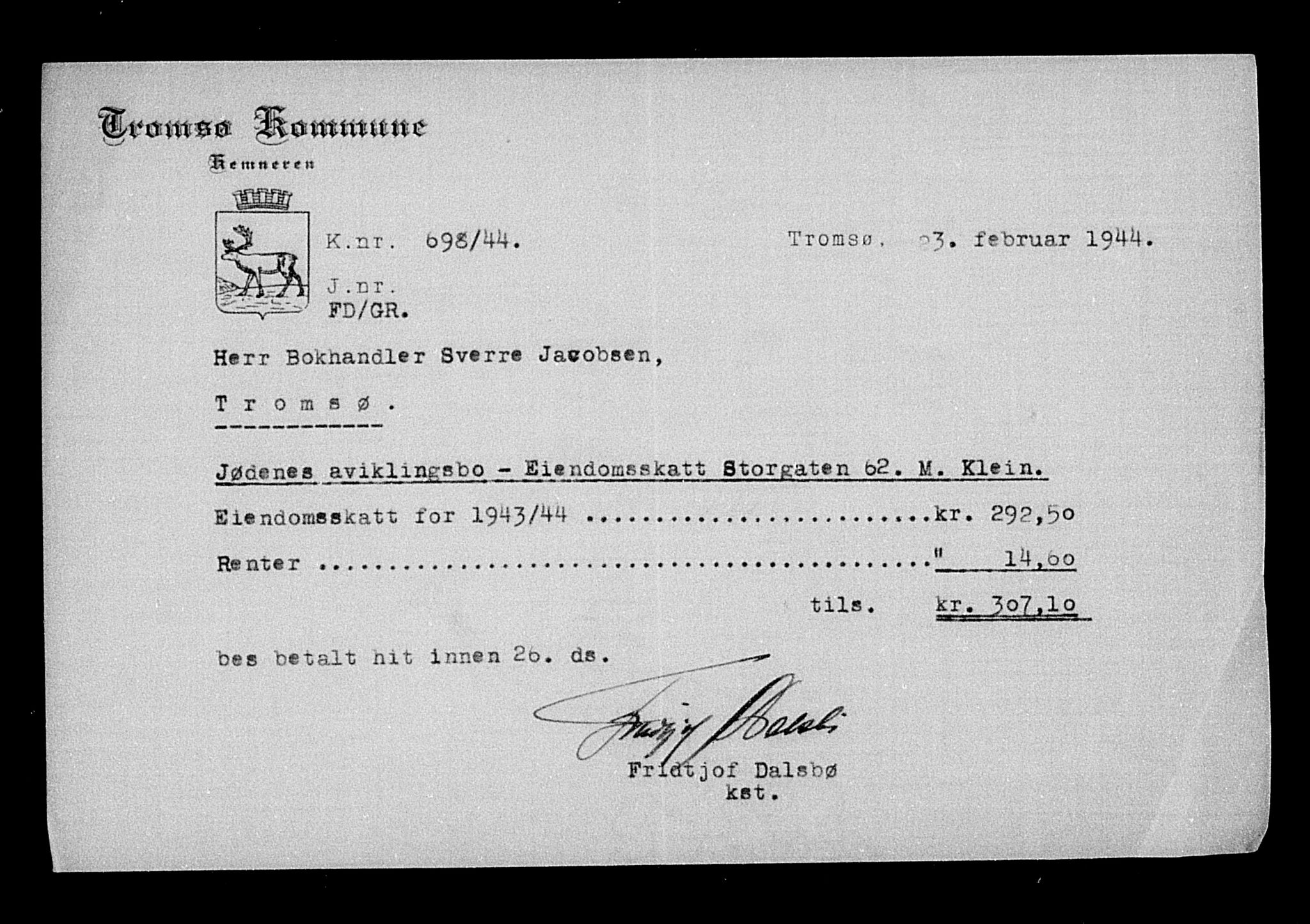 Justisdepartementet, Tilbakeføringskontoret for inndratte formuer, RA/S-1564/H/Hc/Hcb/L0914: --, 1945-1947, s. 138