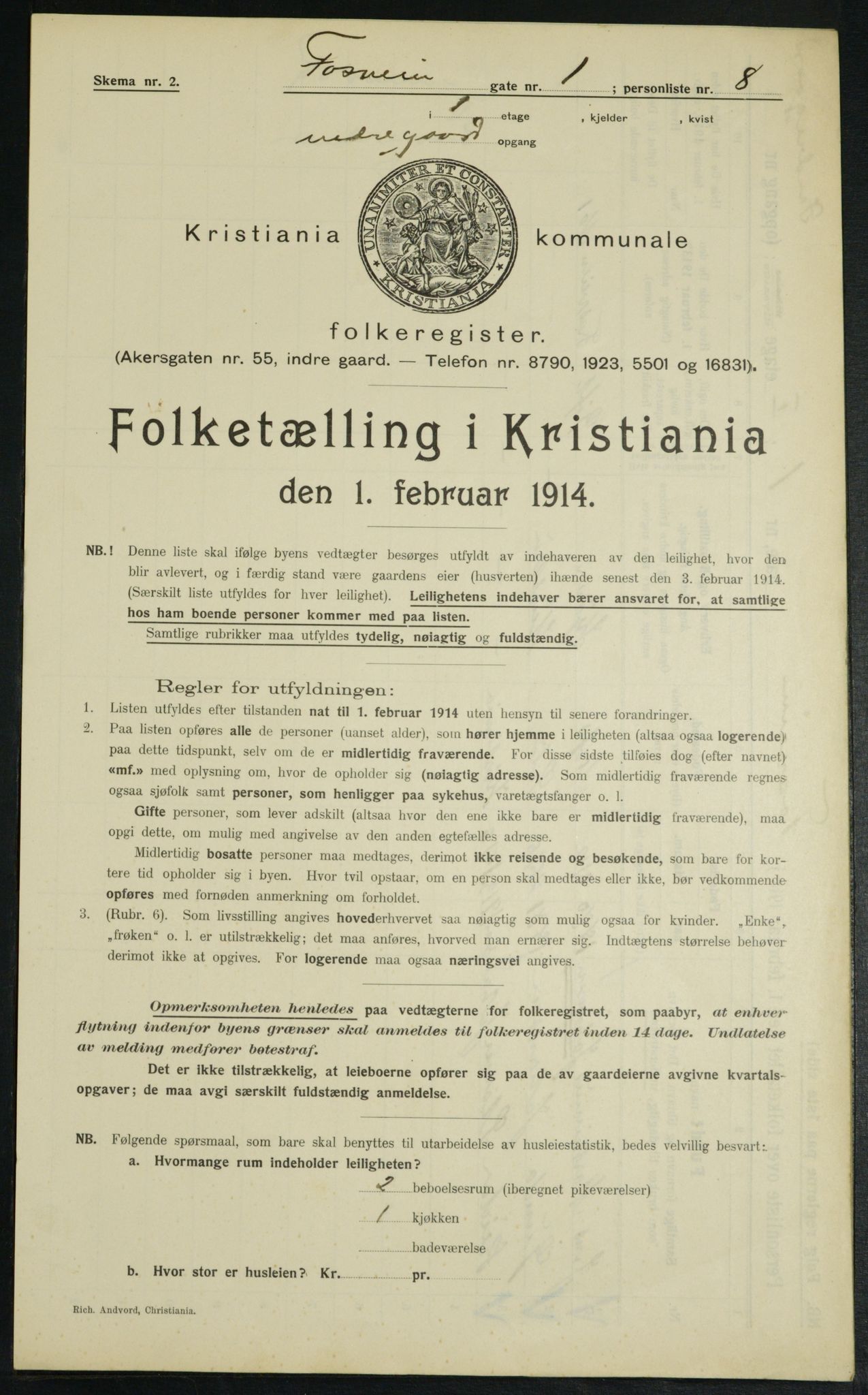 OBA, Kommunal folketelling 1.2.1914 for Kristiania, 1914, s. 24828