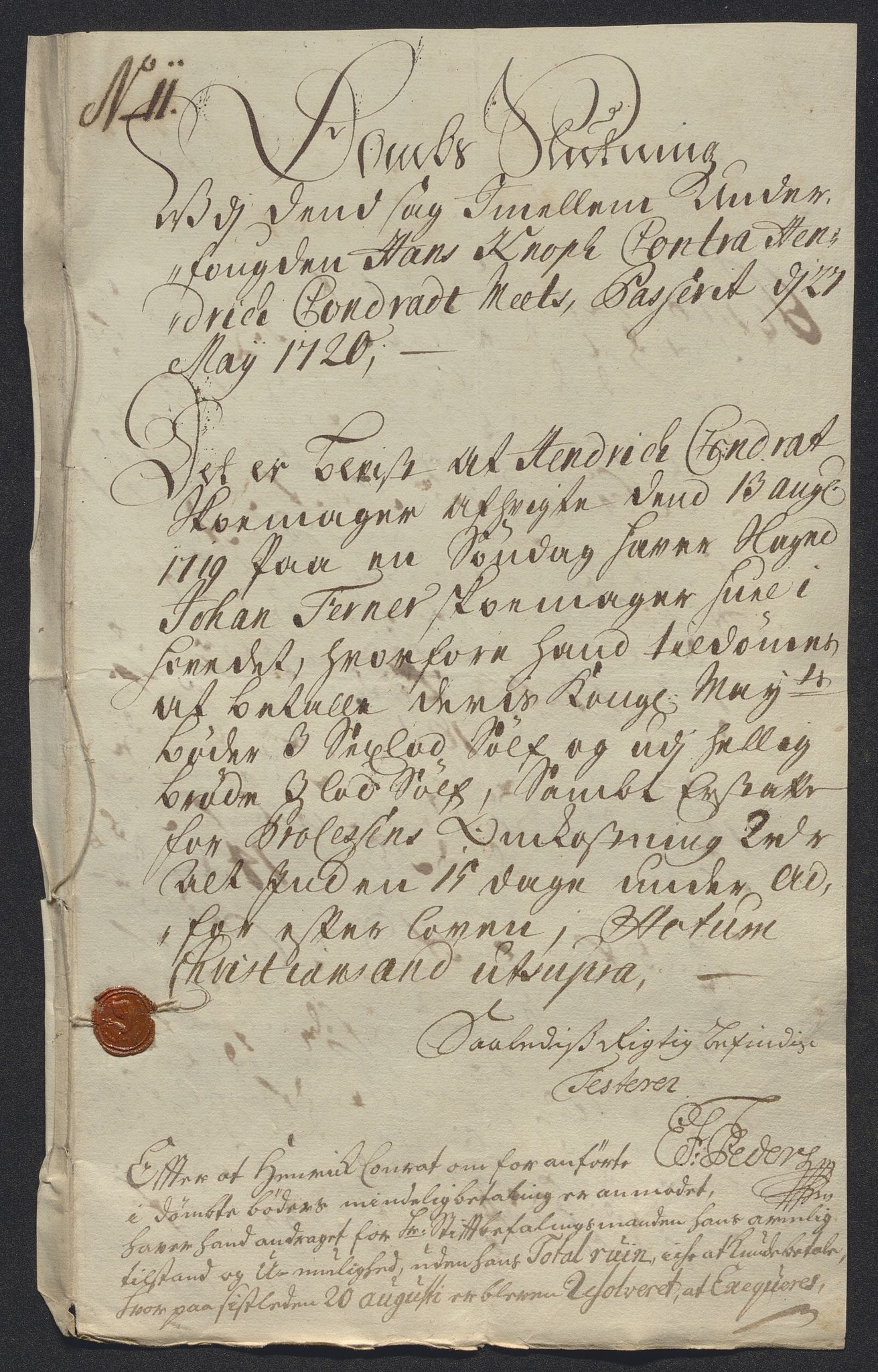 Rentekammeret inntil 1814, Reviderte regnskaper, Byregnskaper, AV/RA-EA-4066/R/Rm/L0286: [M19] Sikt og sakefall, 1719-1727, s. 110