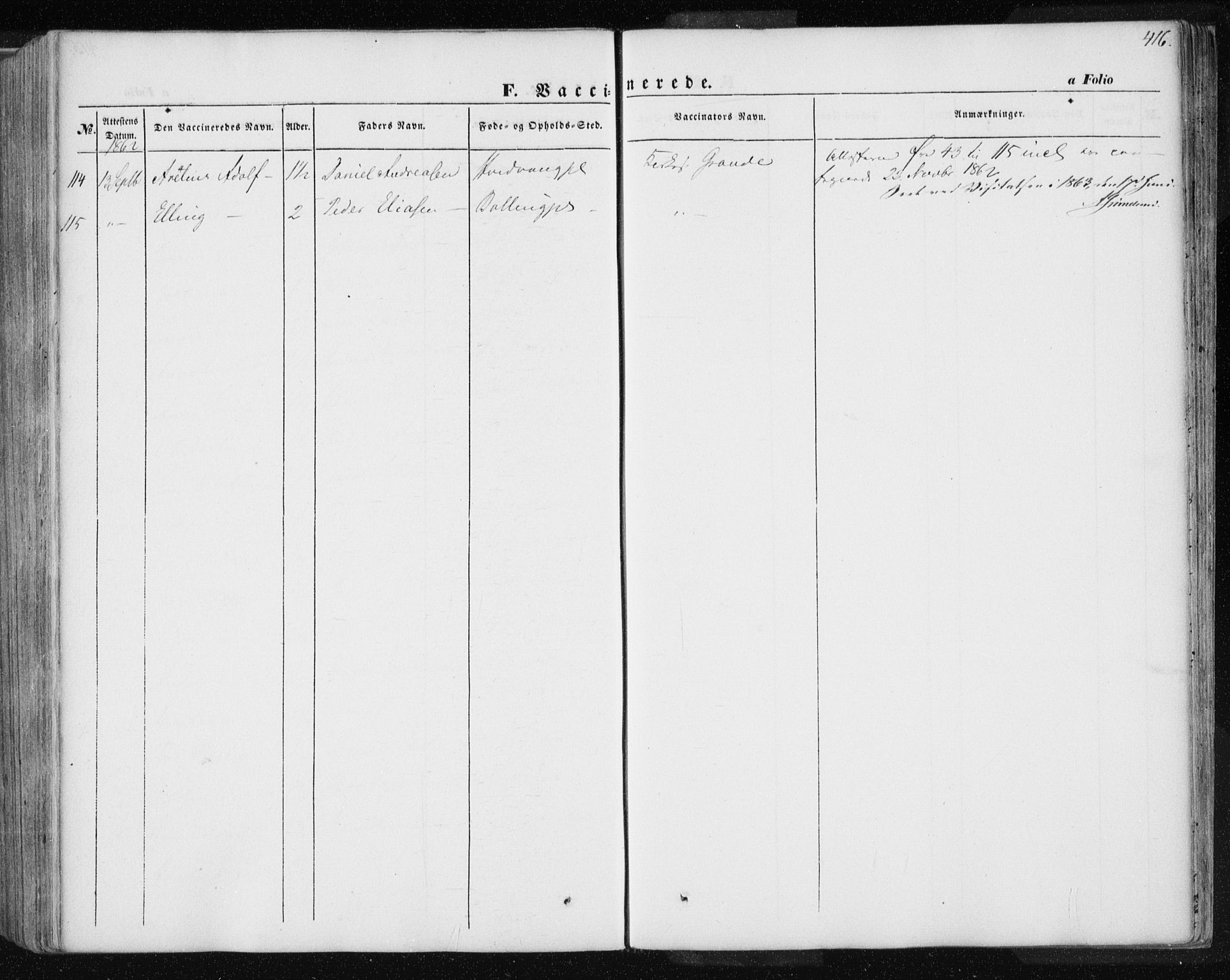 Ministerialprotokoller, klokkerbøker og fødselsregistre - Nord-Trøndelag, SAT/A-1458/735/L0342: Ministerialbok nr. 735A07 /1, 1849-1862, s. 416