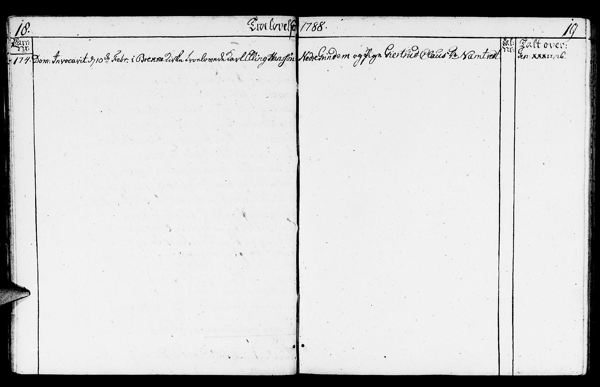 Gulen sokneprestembete, AV/SAB-A-80201/H/Haa/Haaa/L0014: Ministerialbok nr. A 14, 1779-1788, s. 18-19