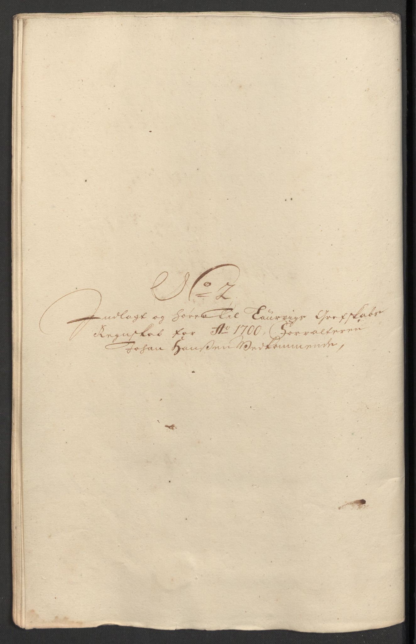 Rentekammeret inntil 1814, Reviderte regnskaper, Fogderegnskap, RA/EA-4092/R33/L1976: Fogderegnskap Larvik grevskap, 1698-1701, s. 220