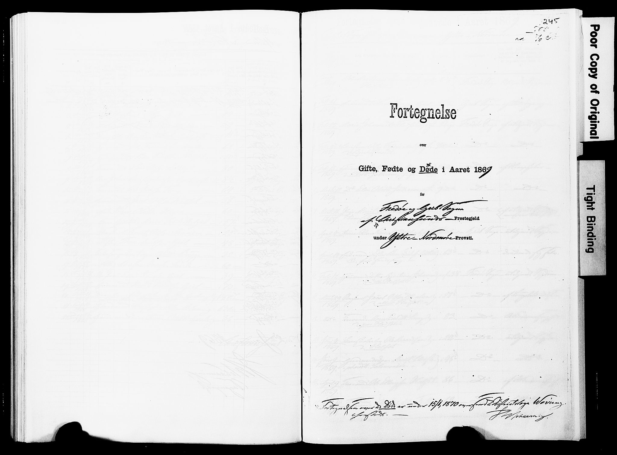 Ministerialprotokoller, klokkerbøker og fødselsregistre - Møre og Romsdal, AV/SAT-A-1454/572/L0857: Ministerialbok nr. 572D01, 1866-1872, s. 245