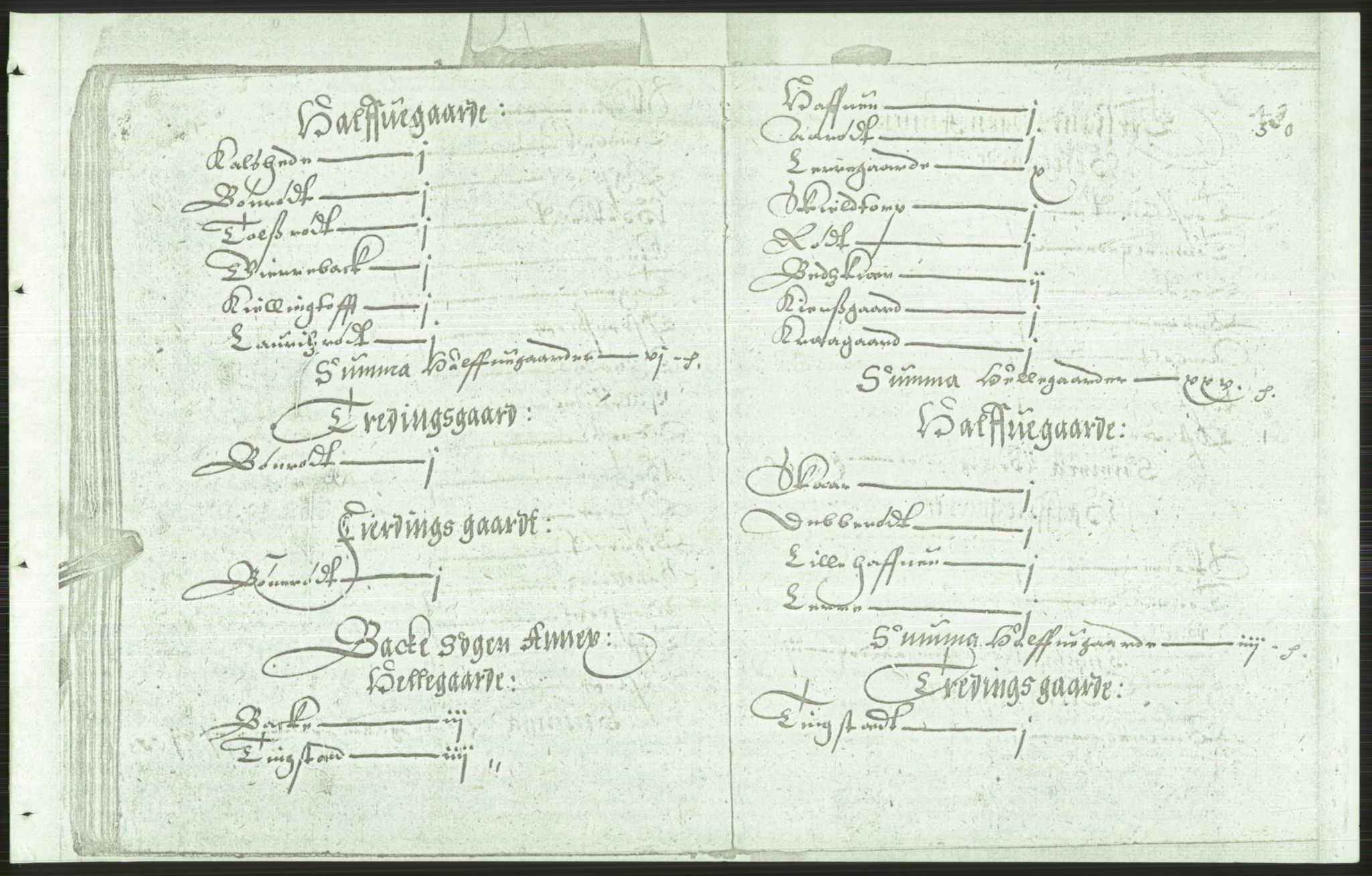 Manuskriptsamlingen, AV/RA-EA-3667/F/L0175a: Kopi av Universitetsbiblioteket, manuskript kvarto nr. 503, Manntall på fulle og halve og ødegårder uti Oslo og Hamar stift anno 1602, I Båhus len, 1602, s. 49b-50a