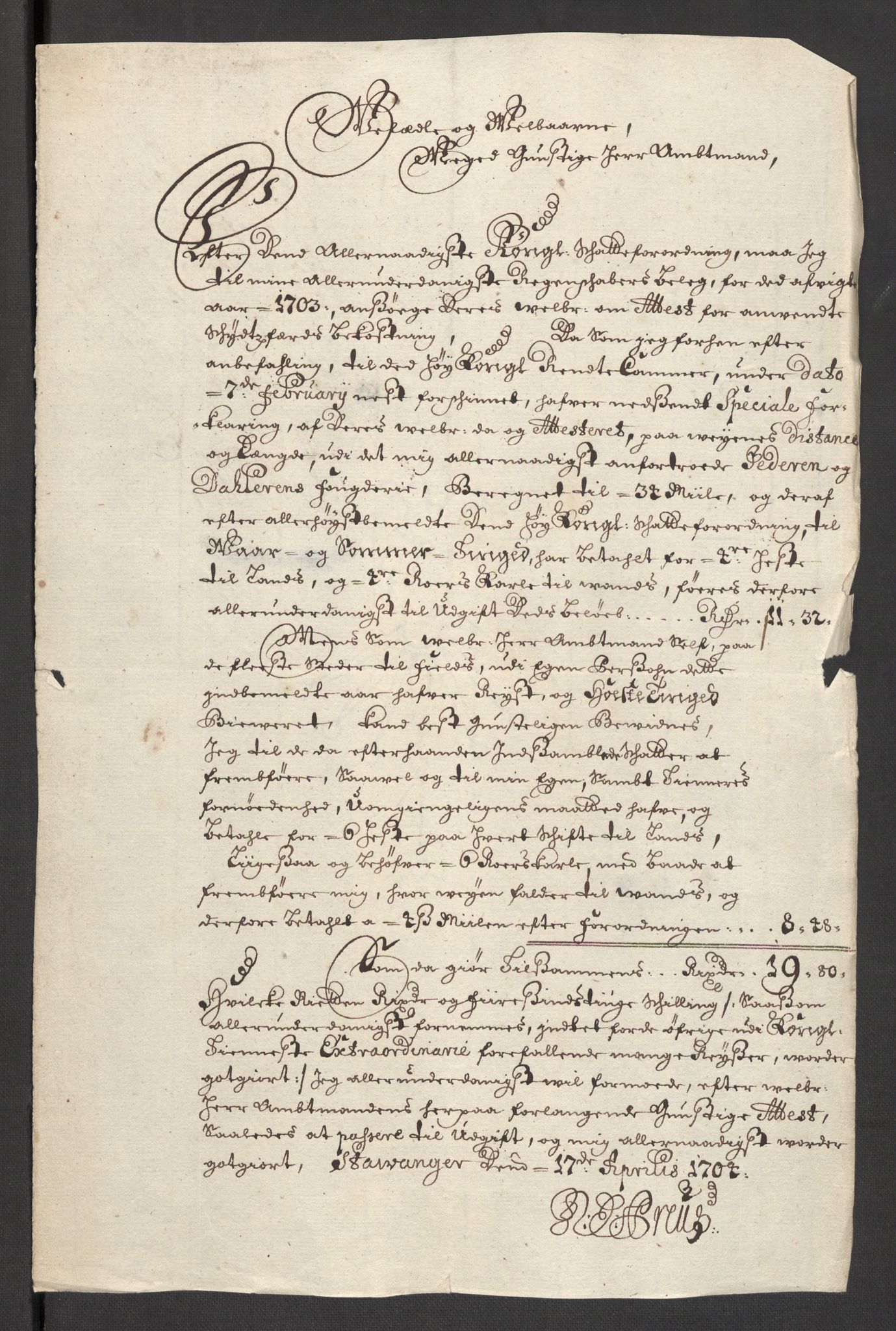 Rentekammeret inntil 1814, Reviderte regnskaper, Fogderegnskap, AV/RA-EA-4092/R46/L2732: Fogderegnskap Jæren og Dalane, 1703-1704, s. 76