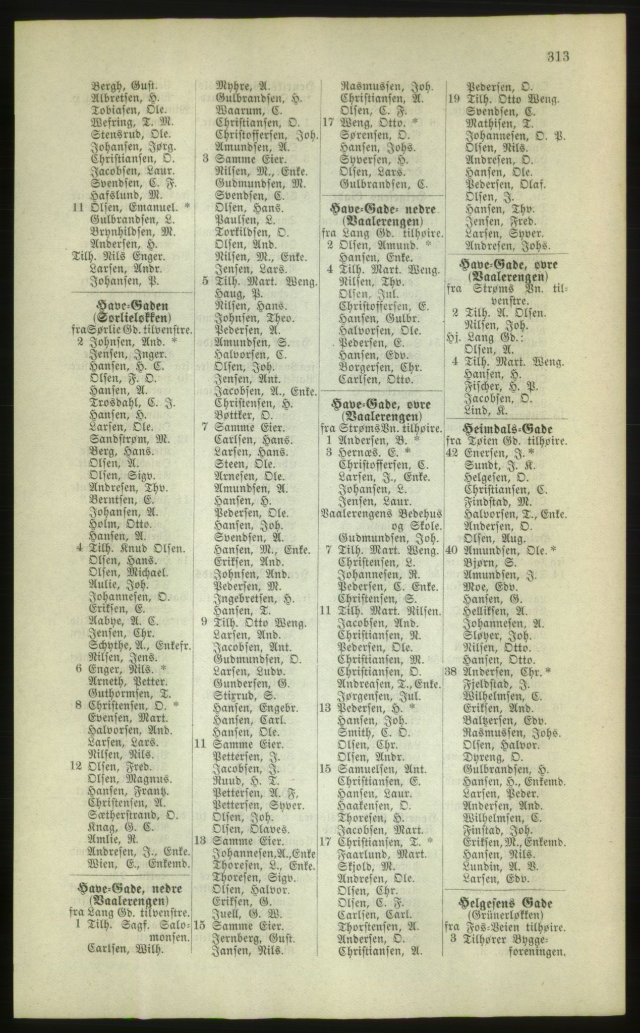 Kristiania/Oslo adressebok, PUBL/-, 1880, s. 313