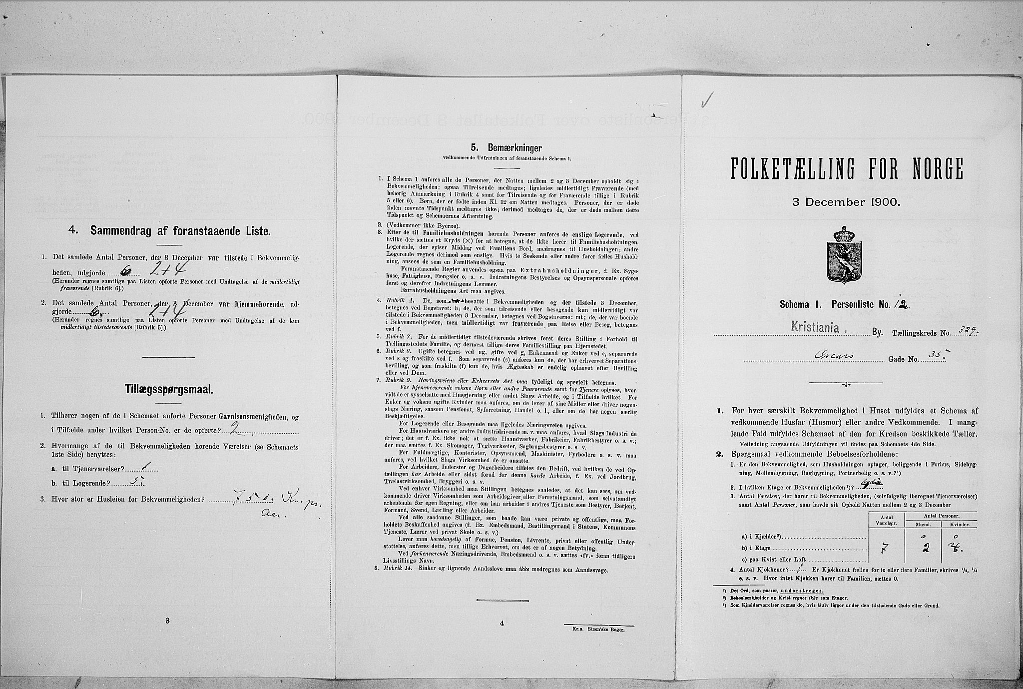 SAO, Folketelling 1900 for 0301 Kristiania kjøpstad, 1900, s. 68991