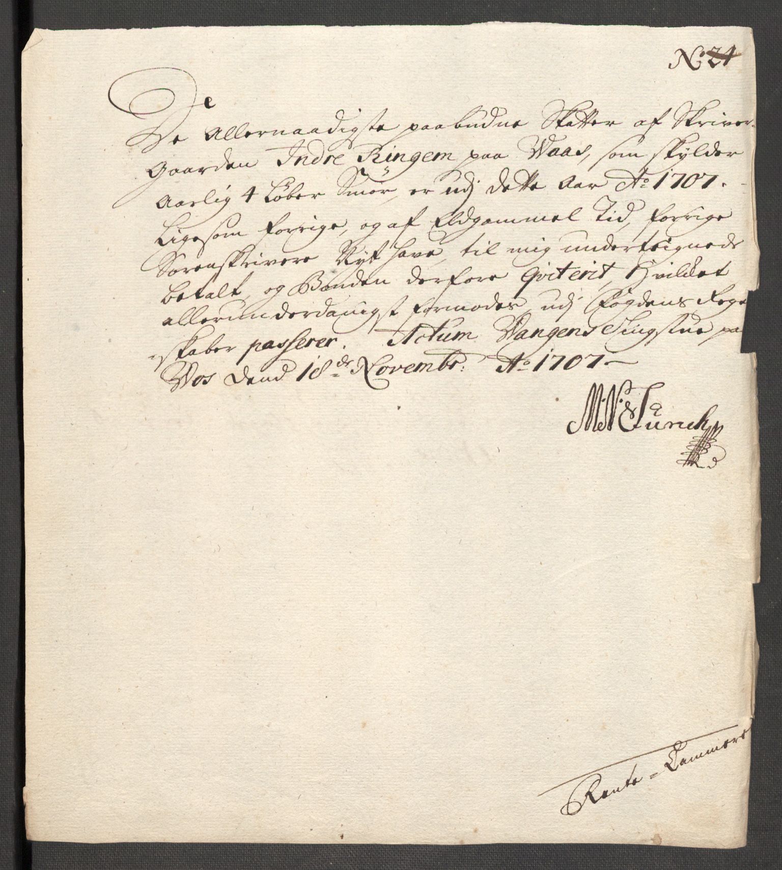 Rentekammeret inntil 1814, Reviderte regnskaper, Fogderegnskap, RA/EA-4092/R51/L3188: Fogderegnskap Nordhordland og Voss, 1706-1707, s. 147